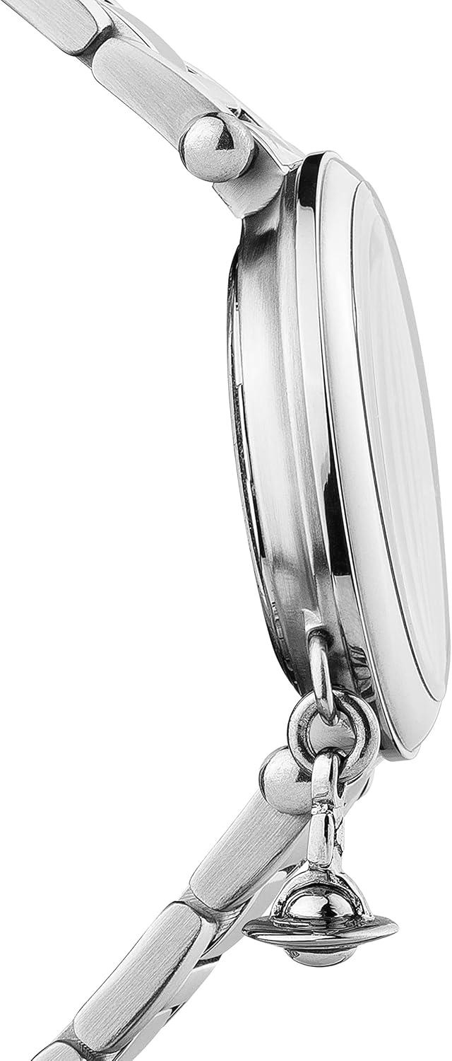 Vivienne Westwood Women's Orb Quartz Watch with Silver Dial Analogue Display and Stainless Steel Bracelet