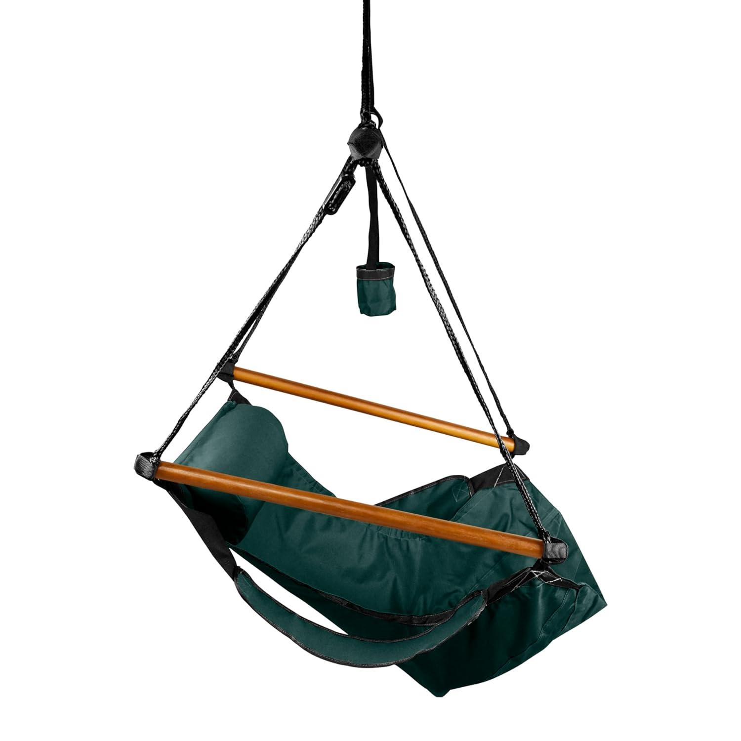 KingsPond 10002-KP Hammaka Hammocks Original Hanging Air Chair In Hunter Green