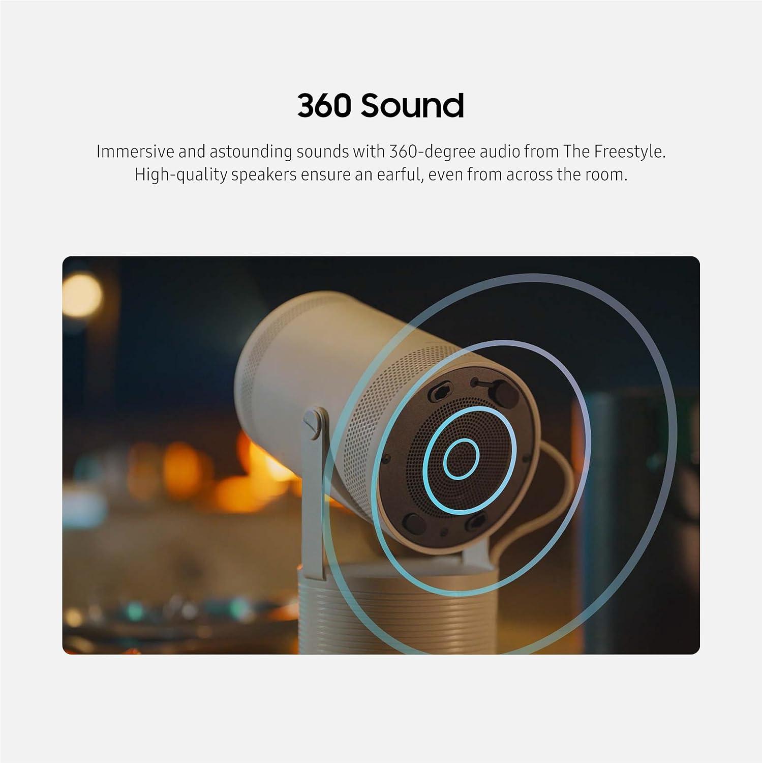 Samsung 30-100" The Freestyle 2nd Gen with Gaming Hub FHD HDR Smart Portable Projector (SP-LFF3CL)