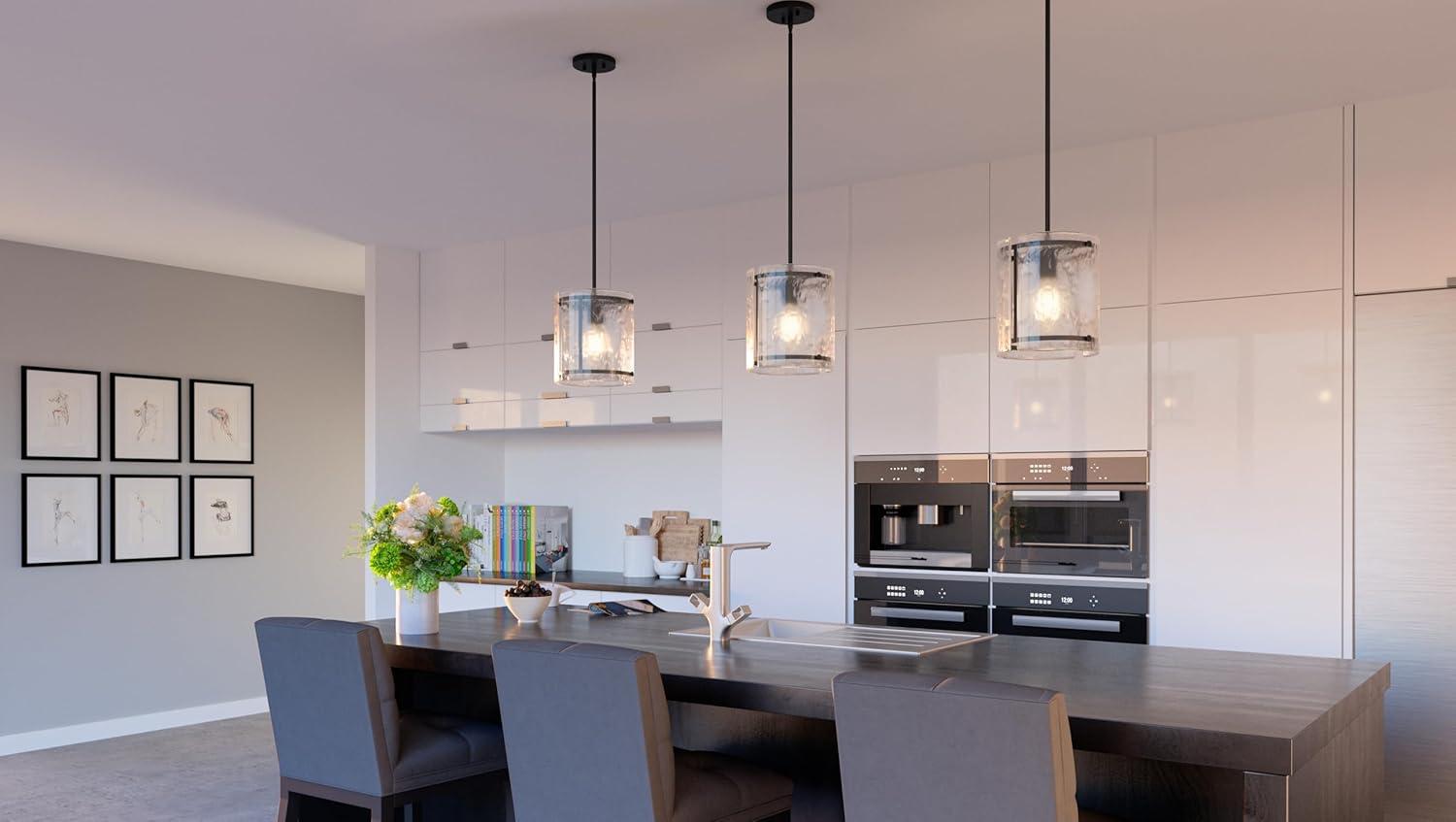 Quoizel Lighting Fortress 1 - Light Pendant in  Earth Black