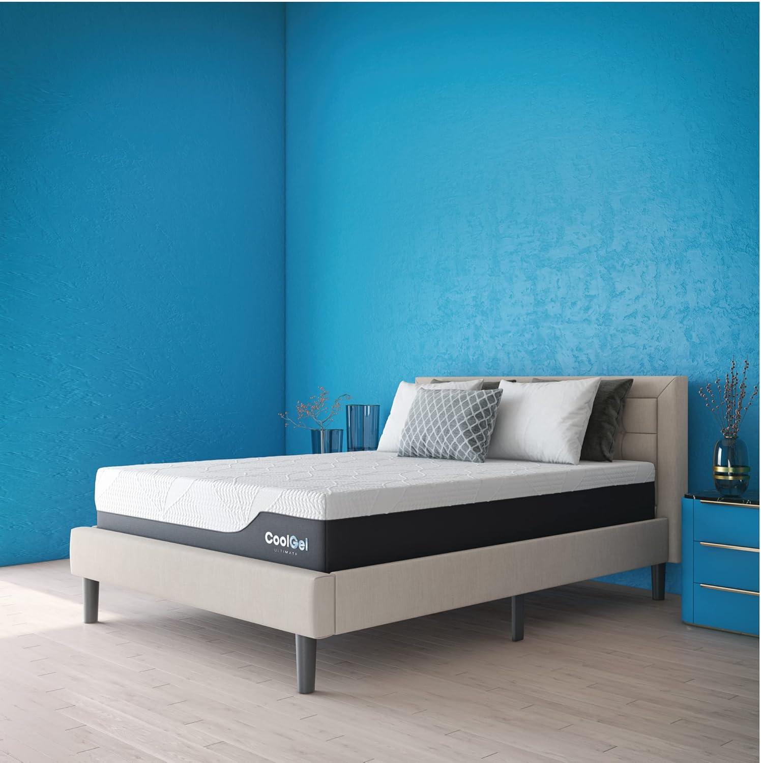 Queen 14-Inch Gel Memory Foam Mattress with Adjustable Bed