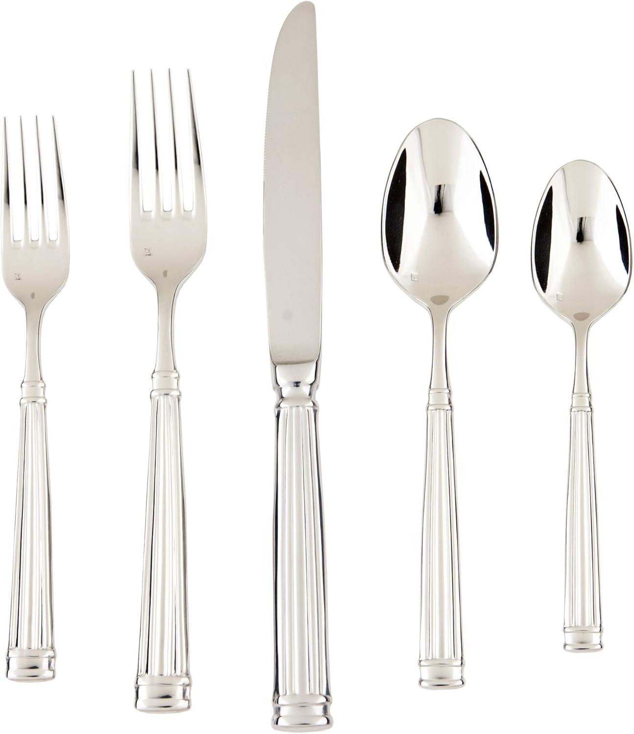 Doria 5-Piece 18/10 Stainless Steel Flatware Set