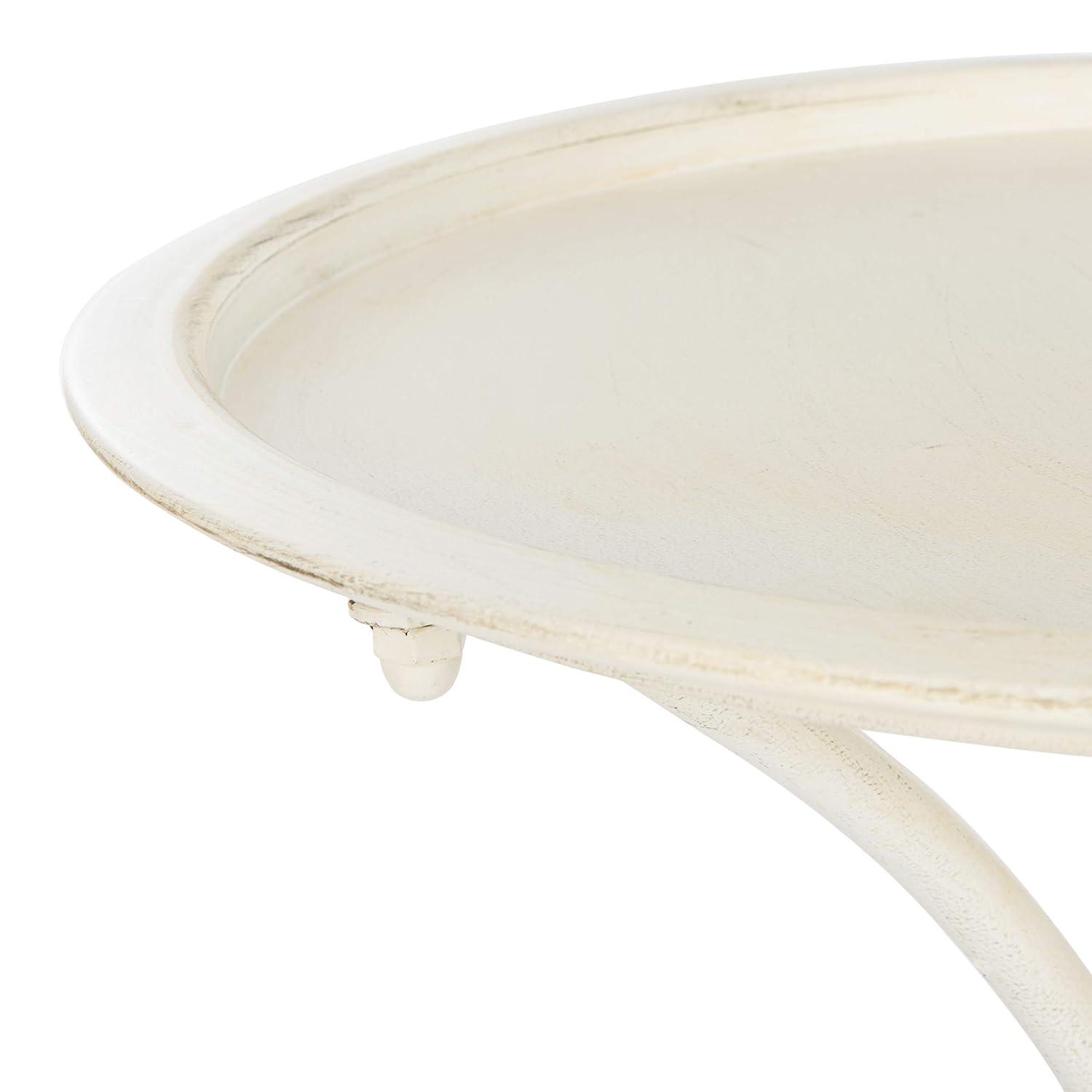 Kensi Outdoor Bird Bath - Pearl White - Safavieh