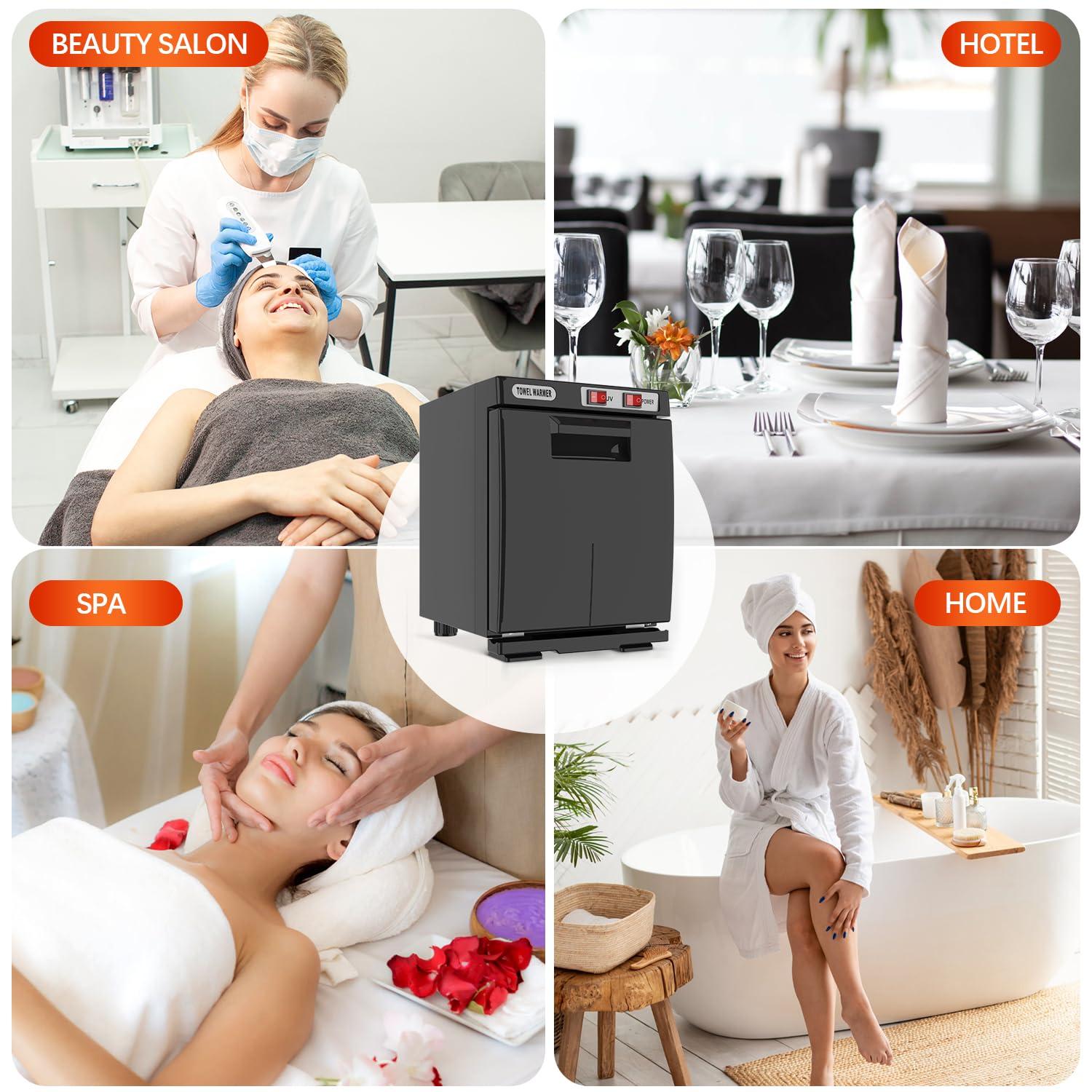 Towel Warmer Cabinet, 5L Hot Bath Towel Warmer Heating Use for Facial Spa, Hair Beauty, Salon Equipment and Home