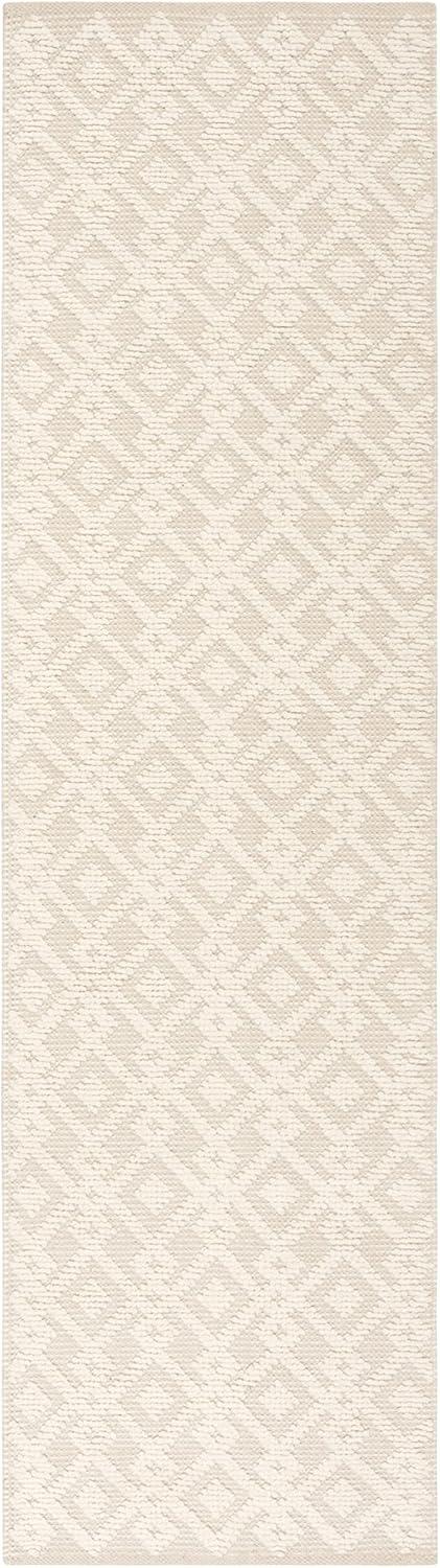 SAFAVIEH Vermont Simone Geometric Runner Rug, Ivory, 2'3" x 16'