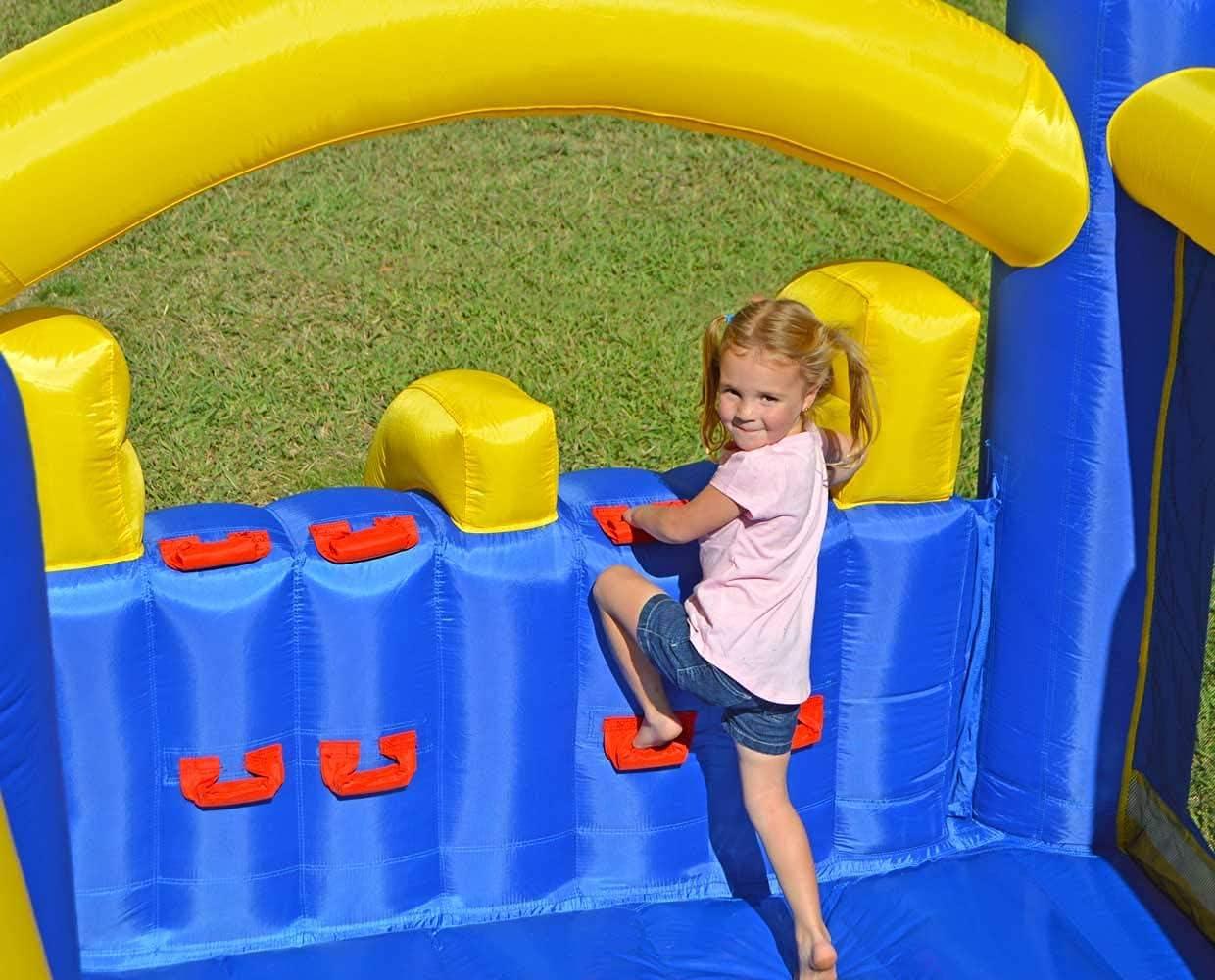 Island Hopper Racing Slide and Slam Recreational Bounce House