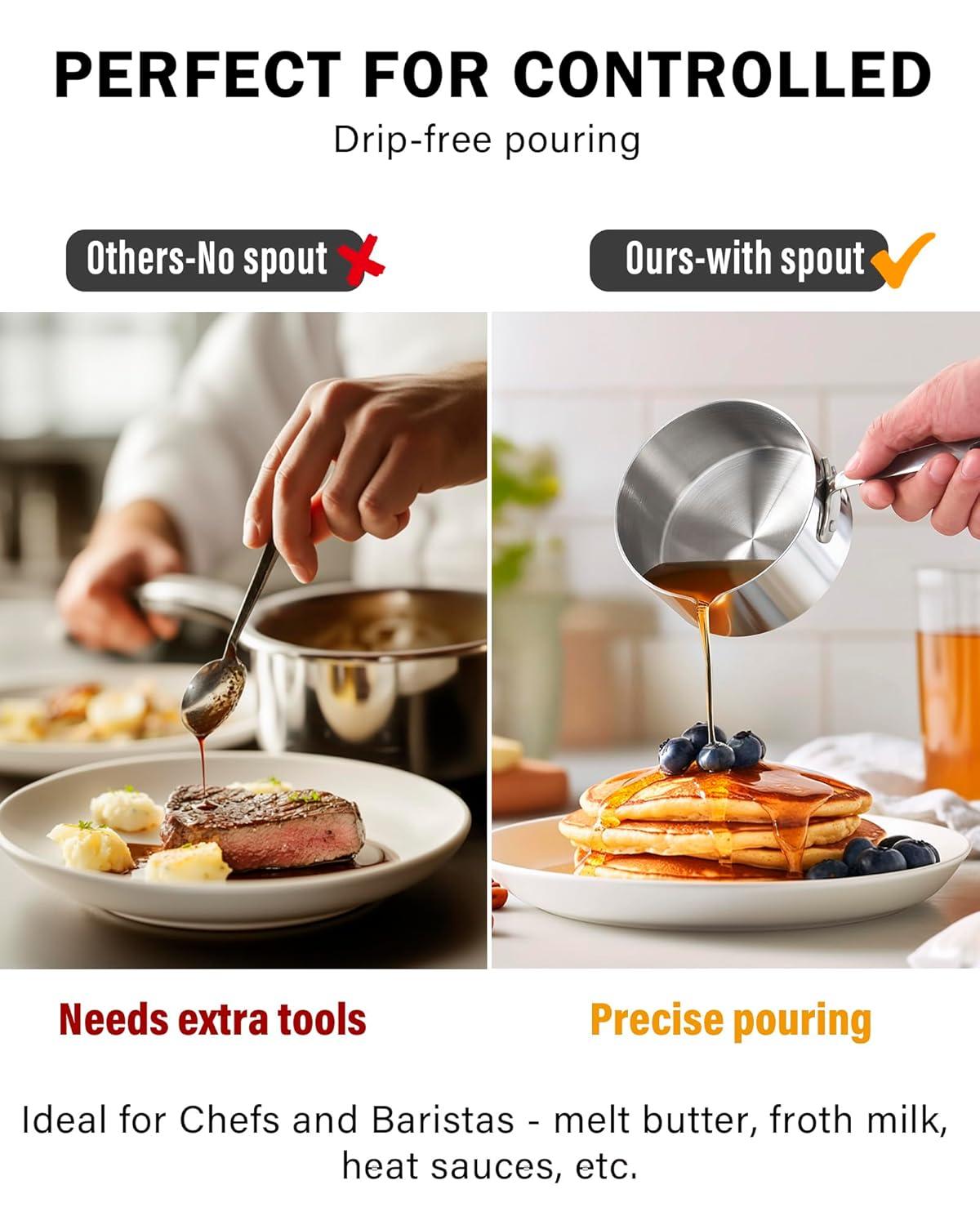 Cooks Standard Cooks Standard Multi-Ply Clad Stainless Steel Butter Warmer 0.15 Qt