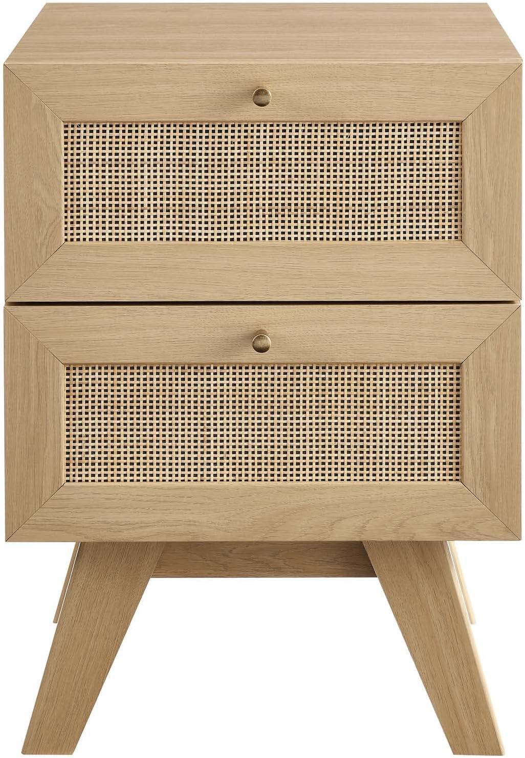 Modway Soma Rattan Weave 2 Drawer Nightstand