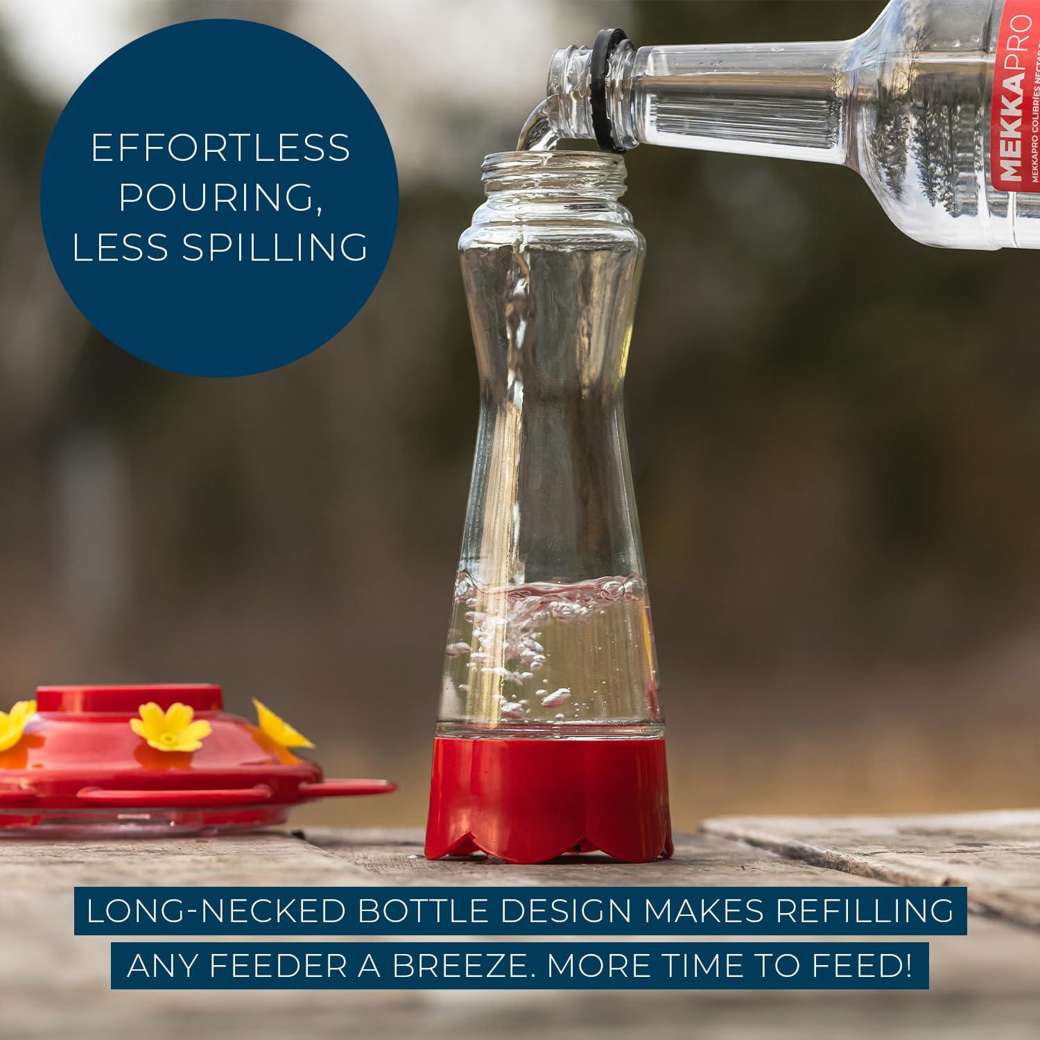 MEKKAPRO Premium Hummingbird Nectar - 60oz - Attract, Delight, and Energize Your Garden with Our Irresistible Sugar-Packed Formula - No Mess, No Fridge Needed - Ready-to-Use Convenience