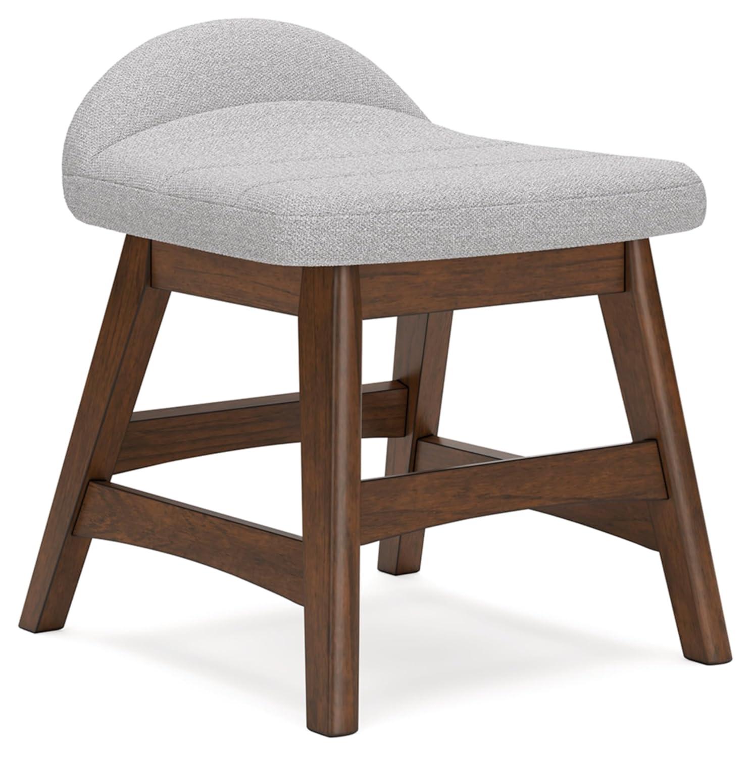 Signature Design by Ashley Lyncott Home Office Desk Chair, Light Gray/Brown