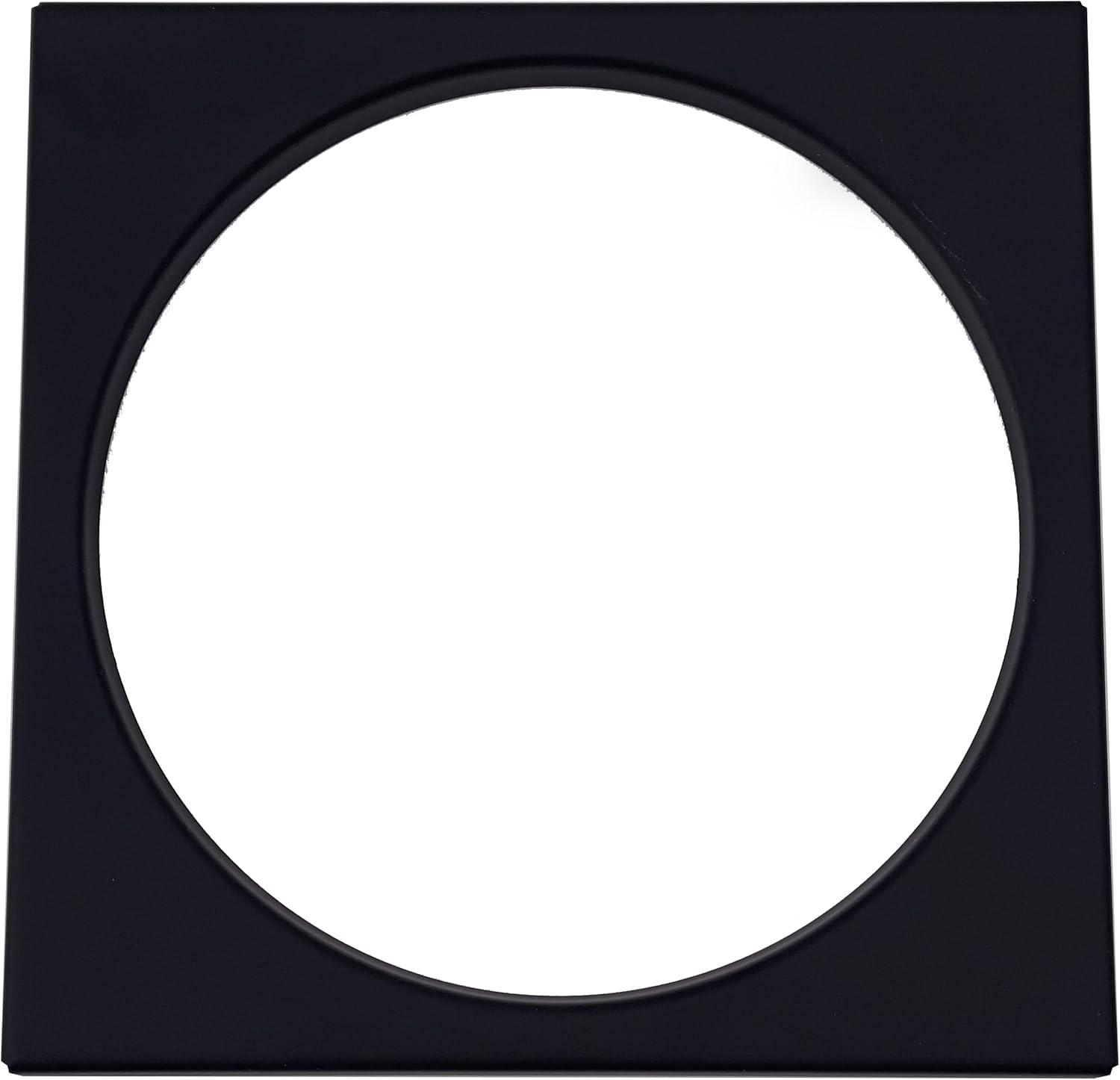 4-1/4" Brass Shower Tile Square with 3-1/2" OD Round Drain Cover