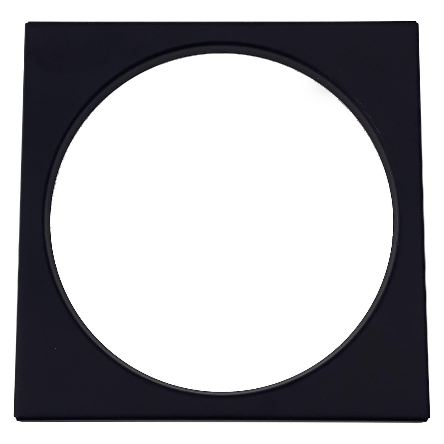 4-1/4" Brass Shower Tile Square with 3-1/2" OD Round Drain Cover