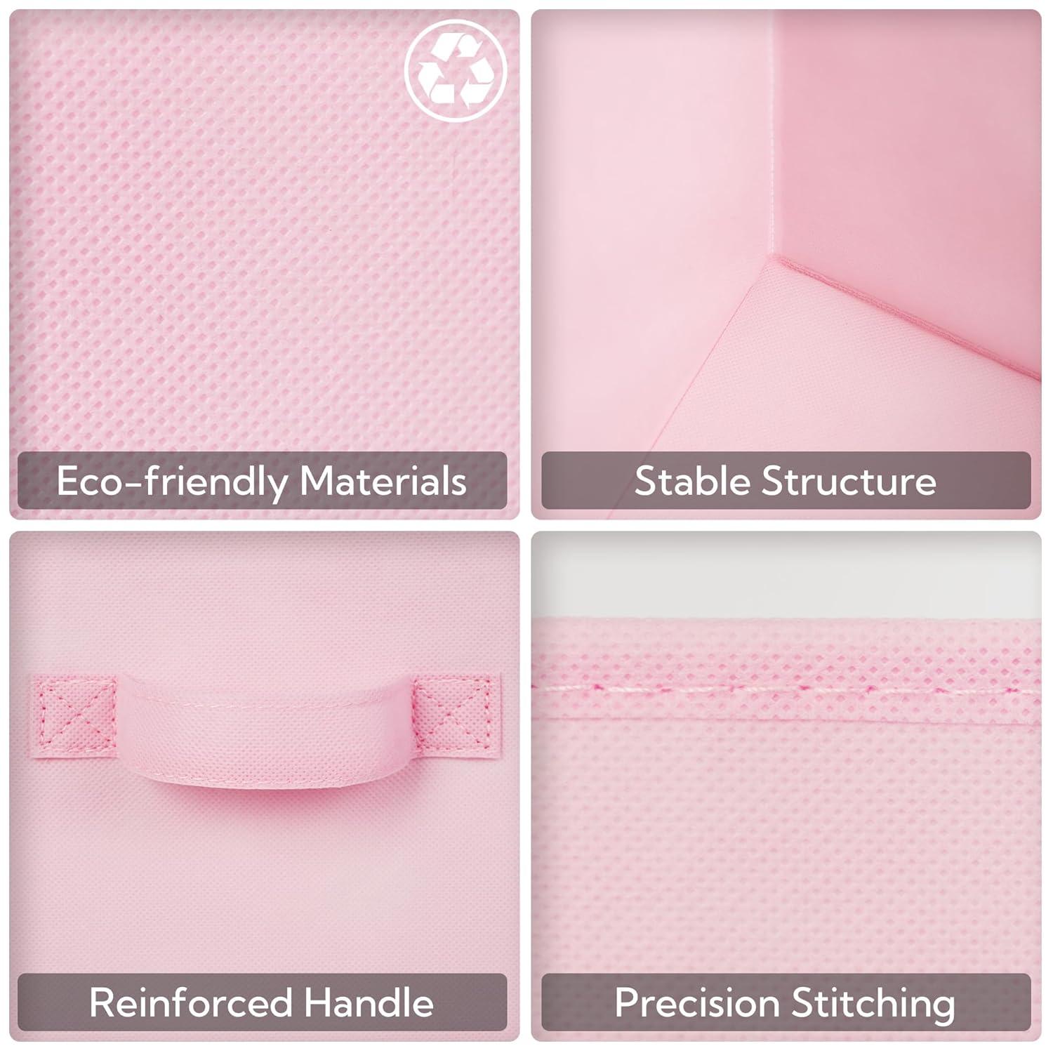 GRANNY SAYS 11 Inch Cube Storage Bins, Colorful Cube Storage Organizer, Fabric Storage Bins, Storage Cubes for Shelves, Closet, Toy Storage Bins for Kids Room, Play Room, Colour, 6-Pack