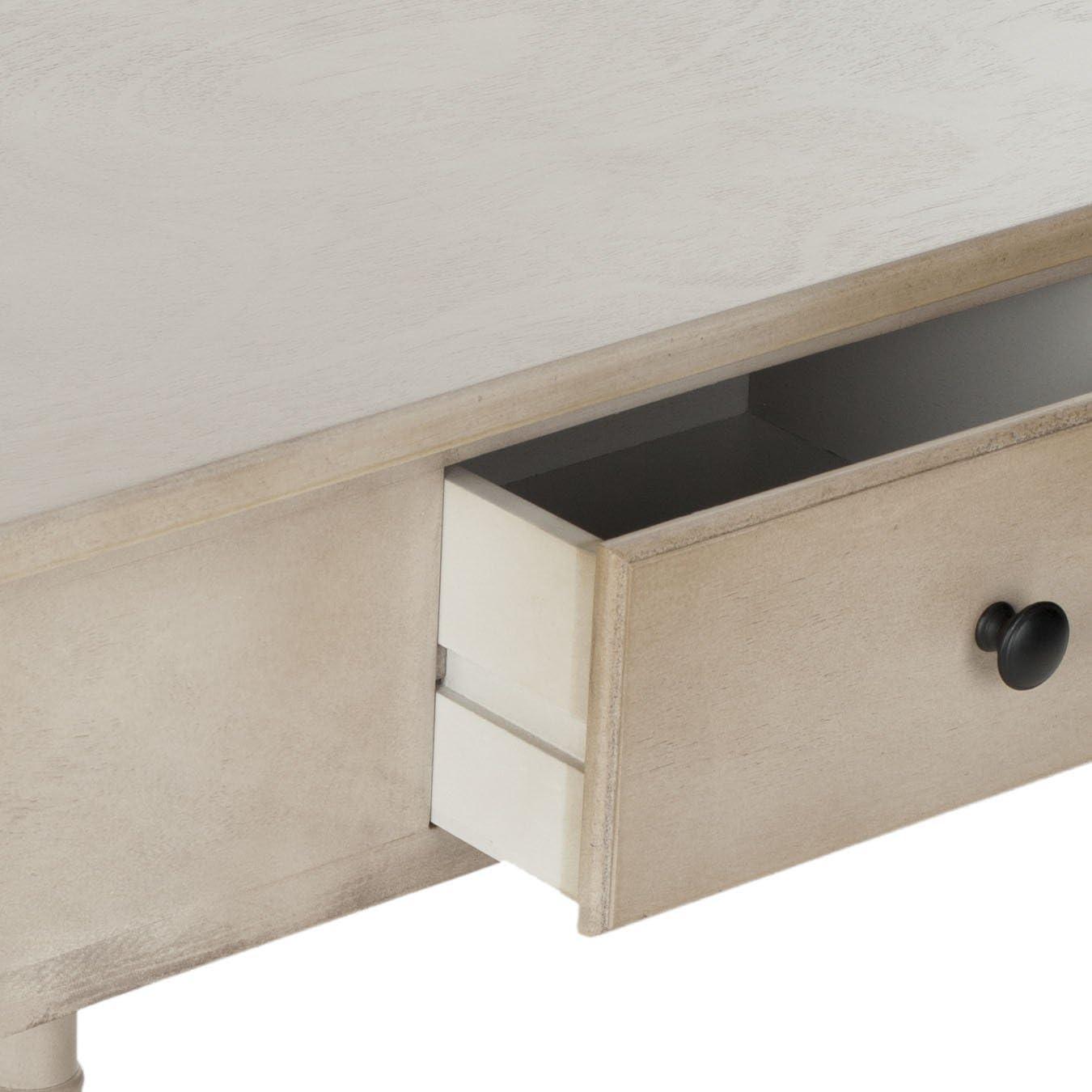 Gomez Corner Console Table - Vintage Grey - Safavieh