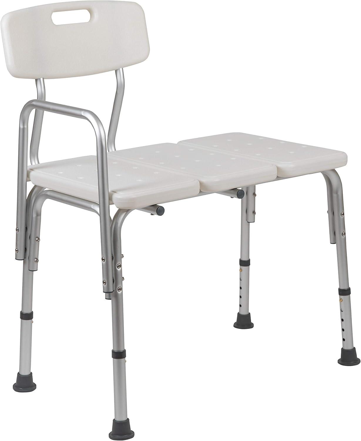 Phoebe Aluminum Height Adjustable Medical Shower Transfer Bench