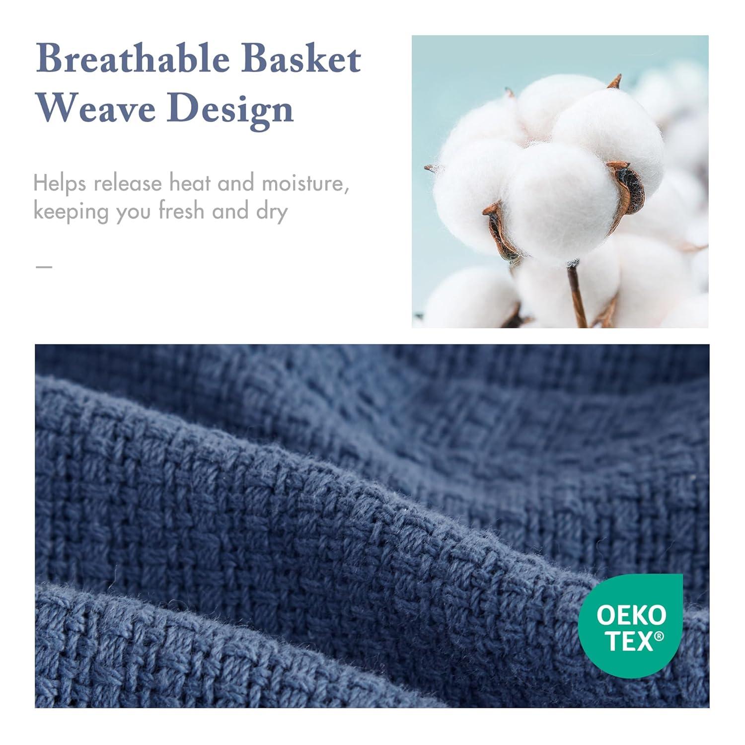 Freshspun Basketweave Cotton Blanket