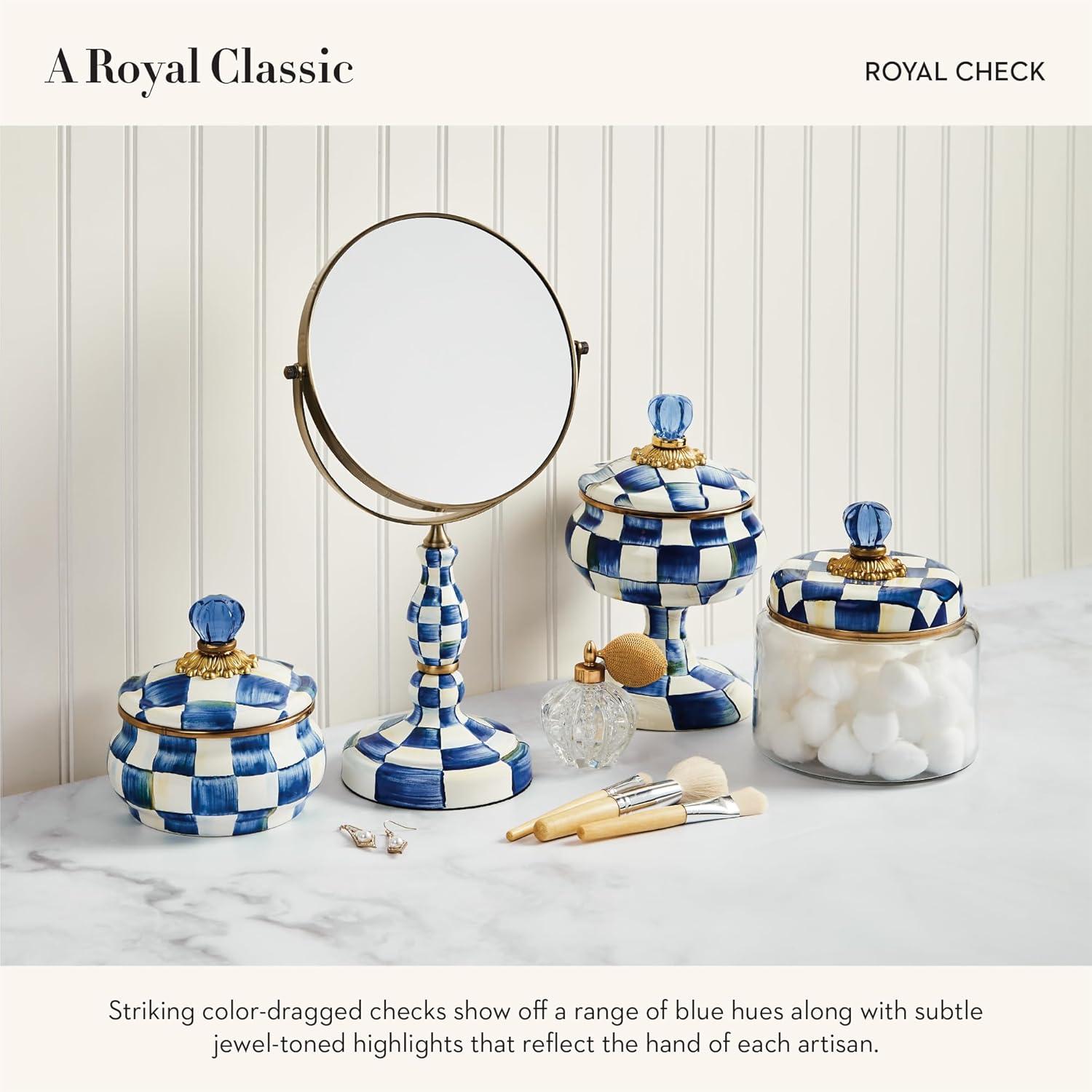MacKenzie-Childs Royal Check® Squashed Pot