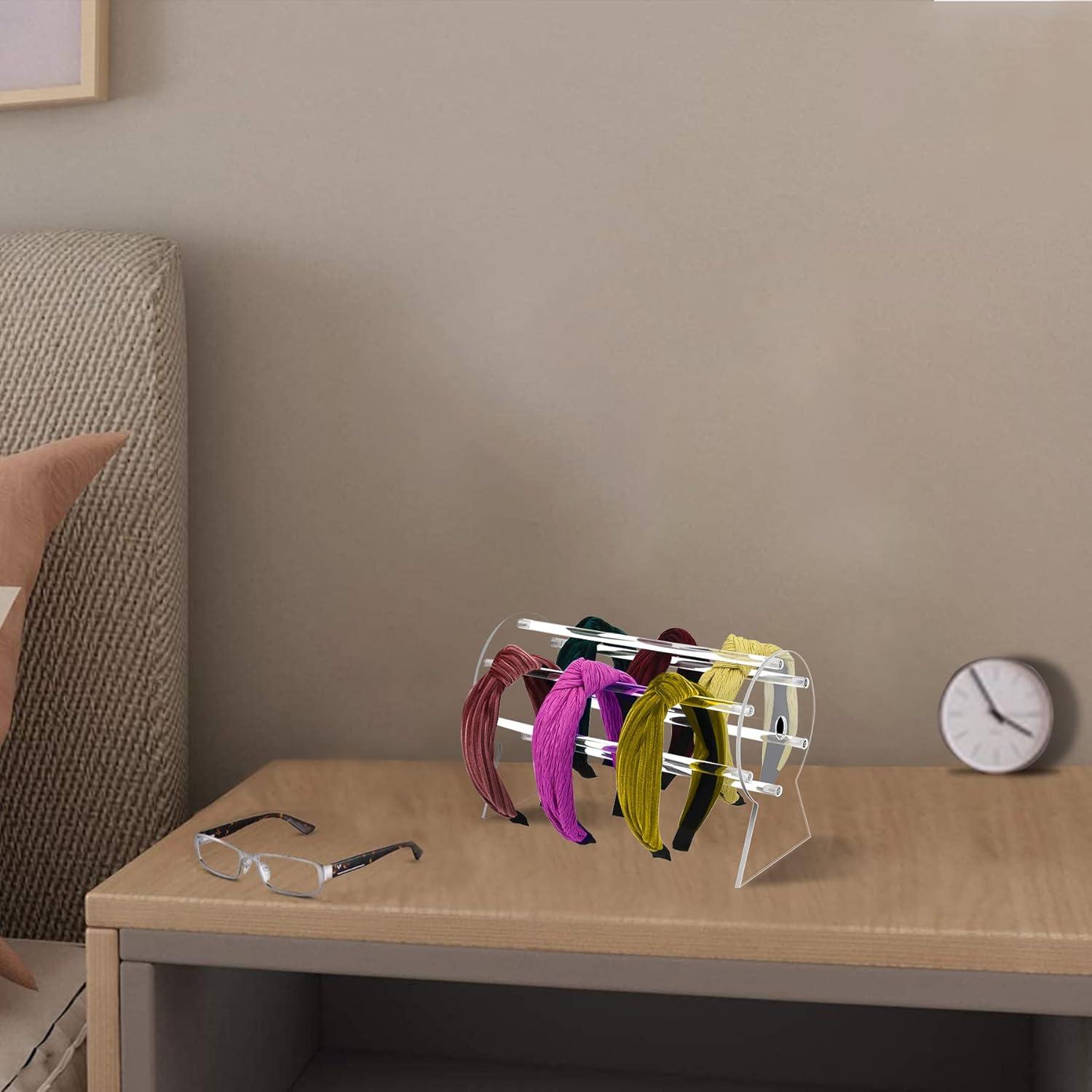 Headband Holder,Hairband Display Stand, Clear Jewelry Organizer for Girl Women Gifts, The Perfect Headband Display Organizer