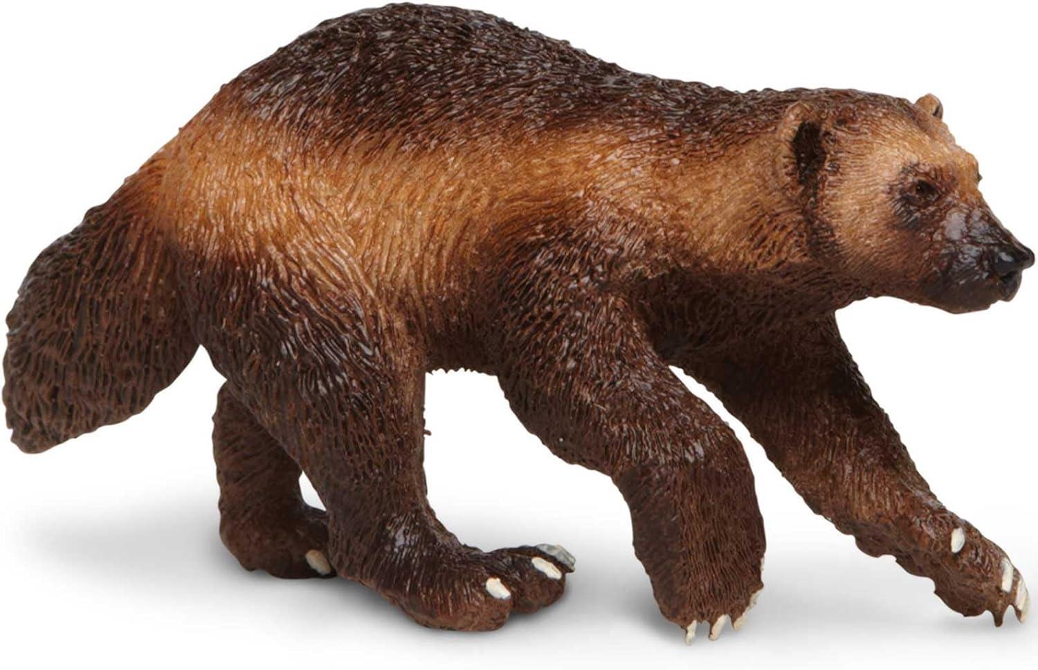 Safari Ltd. Wolverine Figurine - Lifelike 3.75" Model Figure - Educational Toy for Boys, Girls, and Kids Ages 3+