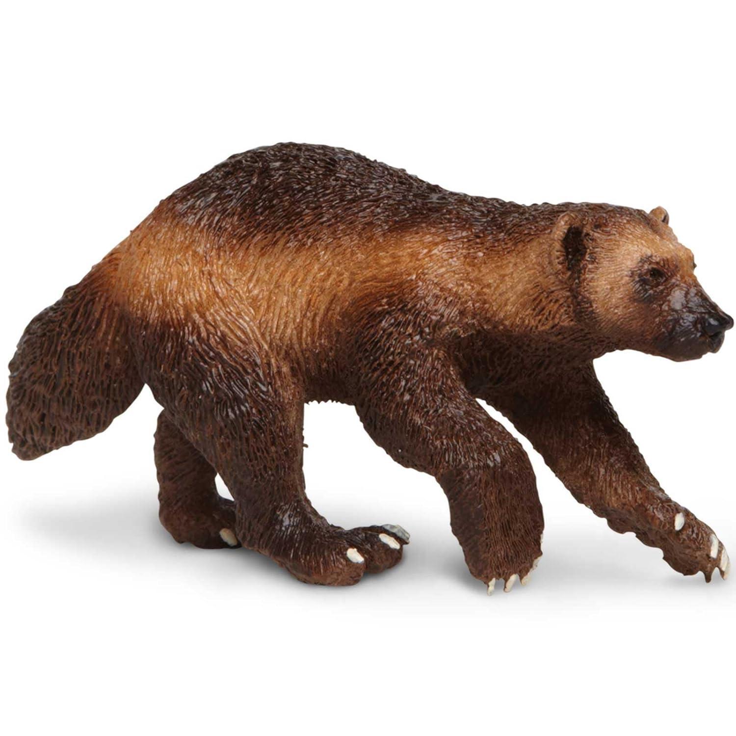 Safari Ltd. Wolverine Figurine - Lifelike 3.75" Model Figure - Educational Toy for Boys, Girls, and Kids Ages 3+