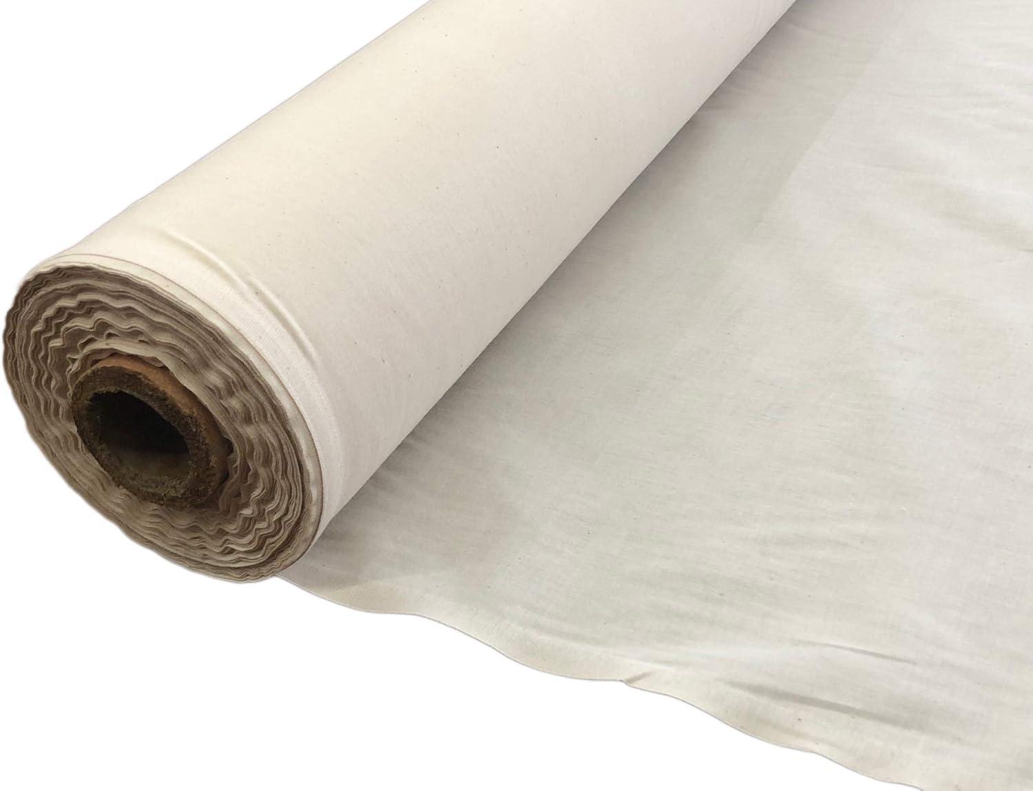 Natural 100% Cotton Muslin Fabric/Textile Unbleached - Draping Fabric - 5 yards continuous (60in. Wide)