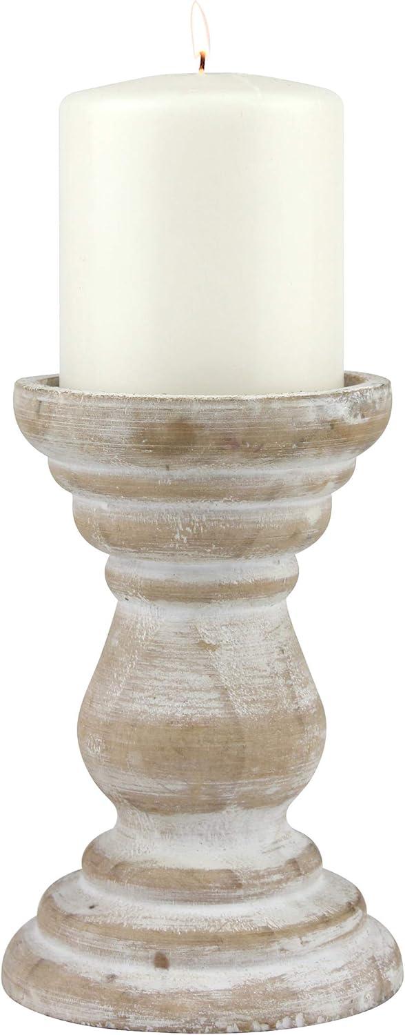 Stonebriar Beach House Pillar Candle Holder - CKK Home Decor