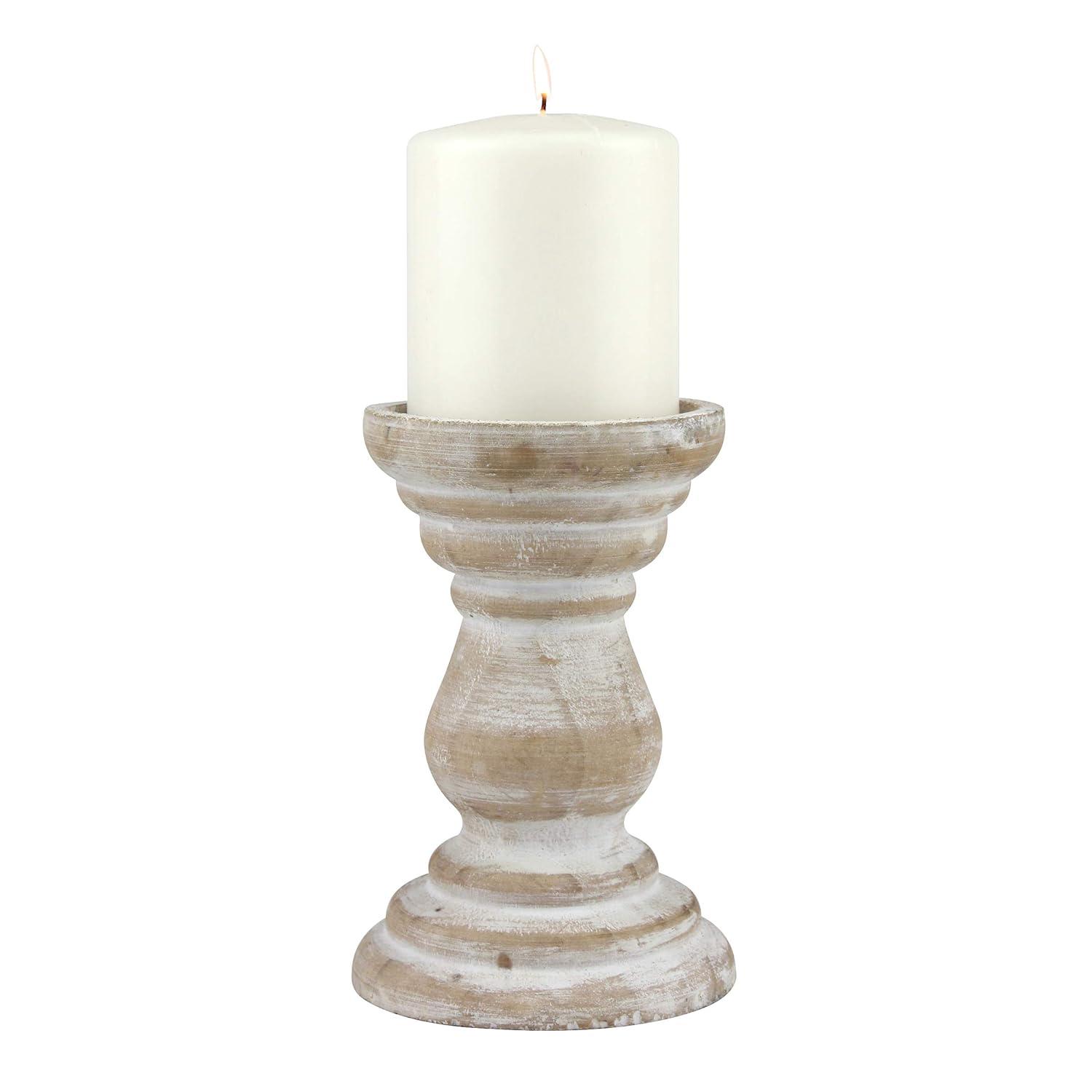 Stonebriar Beach House Pillar Candle Holder - CKK Home Decor