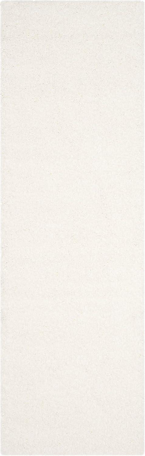 Shag SG151 Power Loomed Indoor Accent Rug - White - 2'3"x5' - Safavieh.