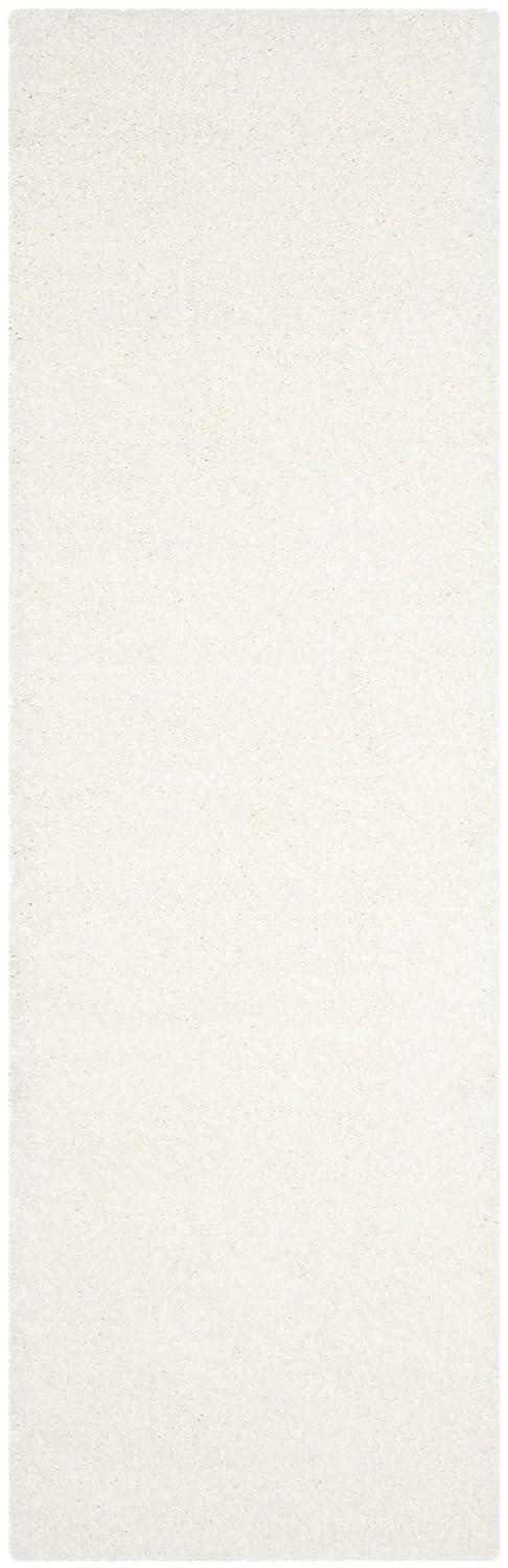 California Shag SG151 Power Loomed Indoor Accent Rug - White - 2'3"x5' - Safavieh
