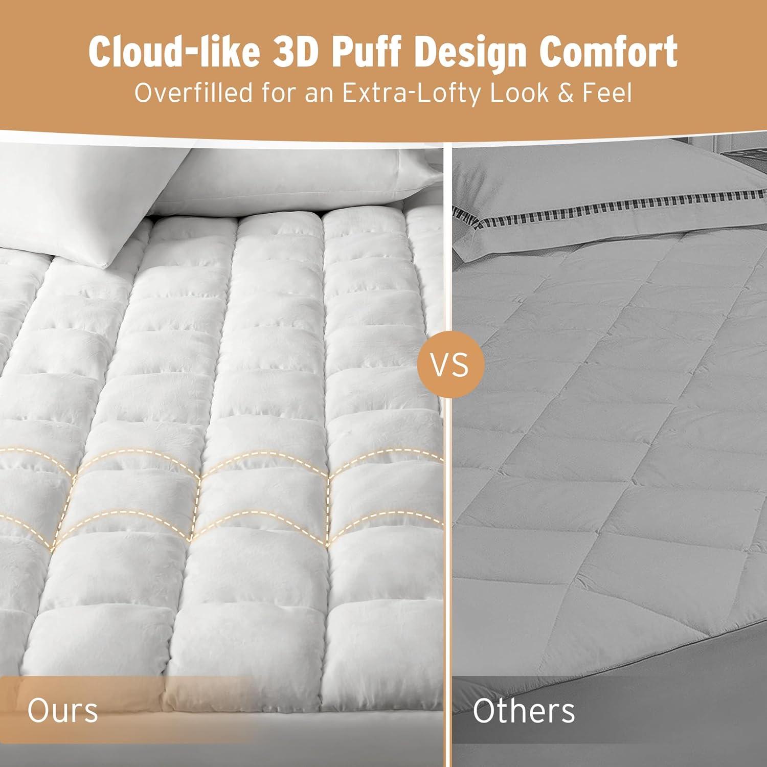 Dream Puff Overfilled Down Alternative Mattress Pad