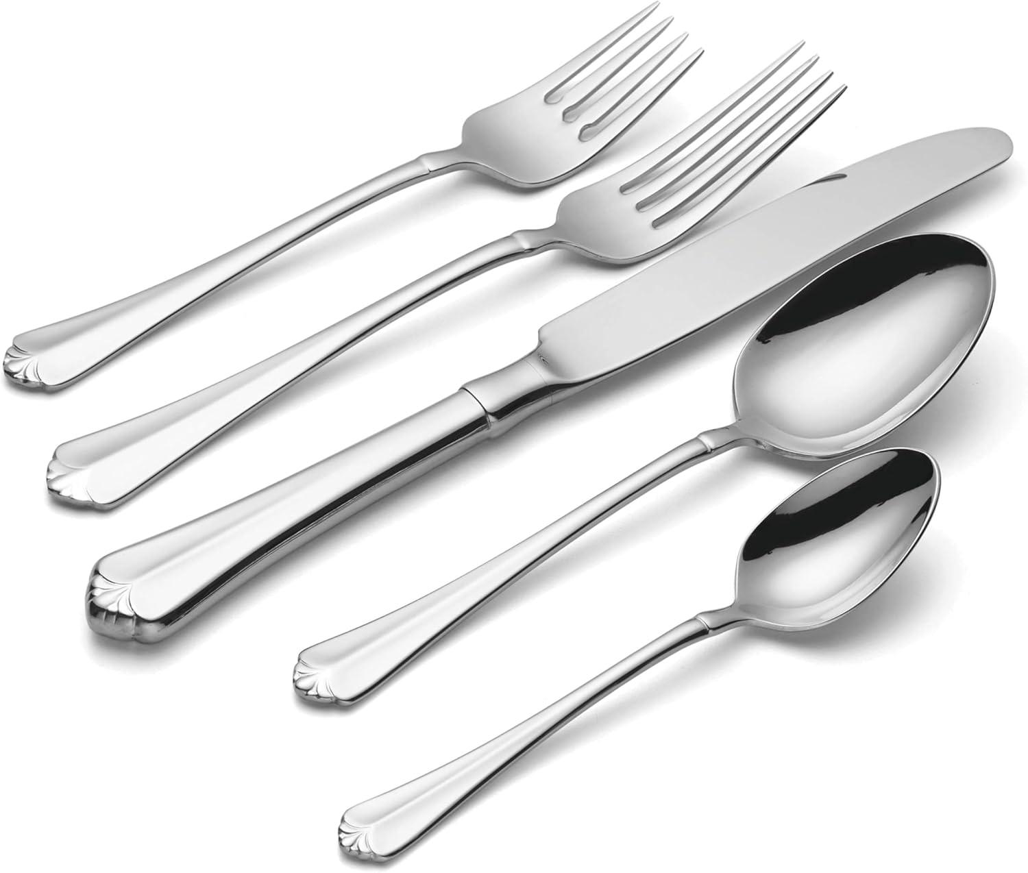 Julliard 20 Piece 18/10 Stainless Steel Flatware Set, Service for 4
