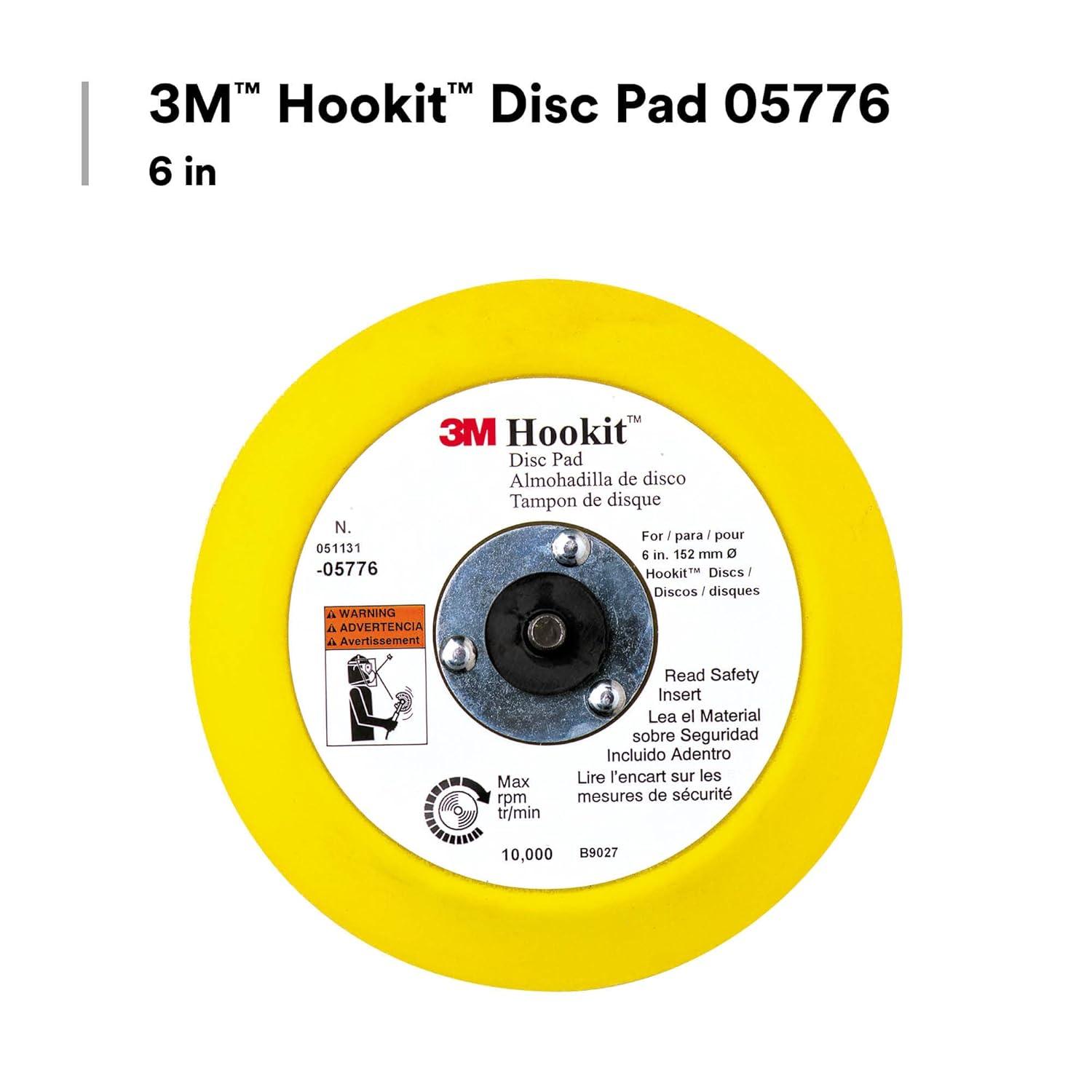 3M Automotive 5776 6" 3M Hookit Disc Pad (EA)