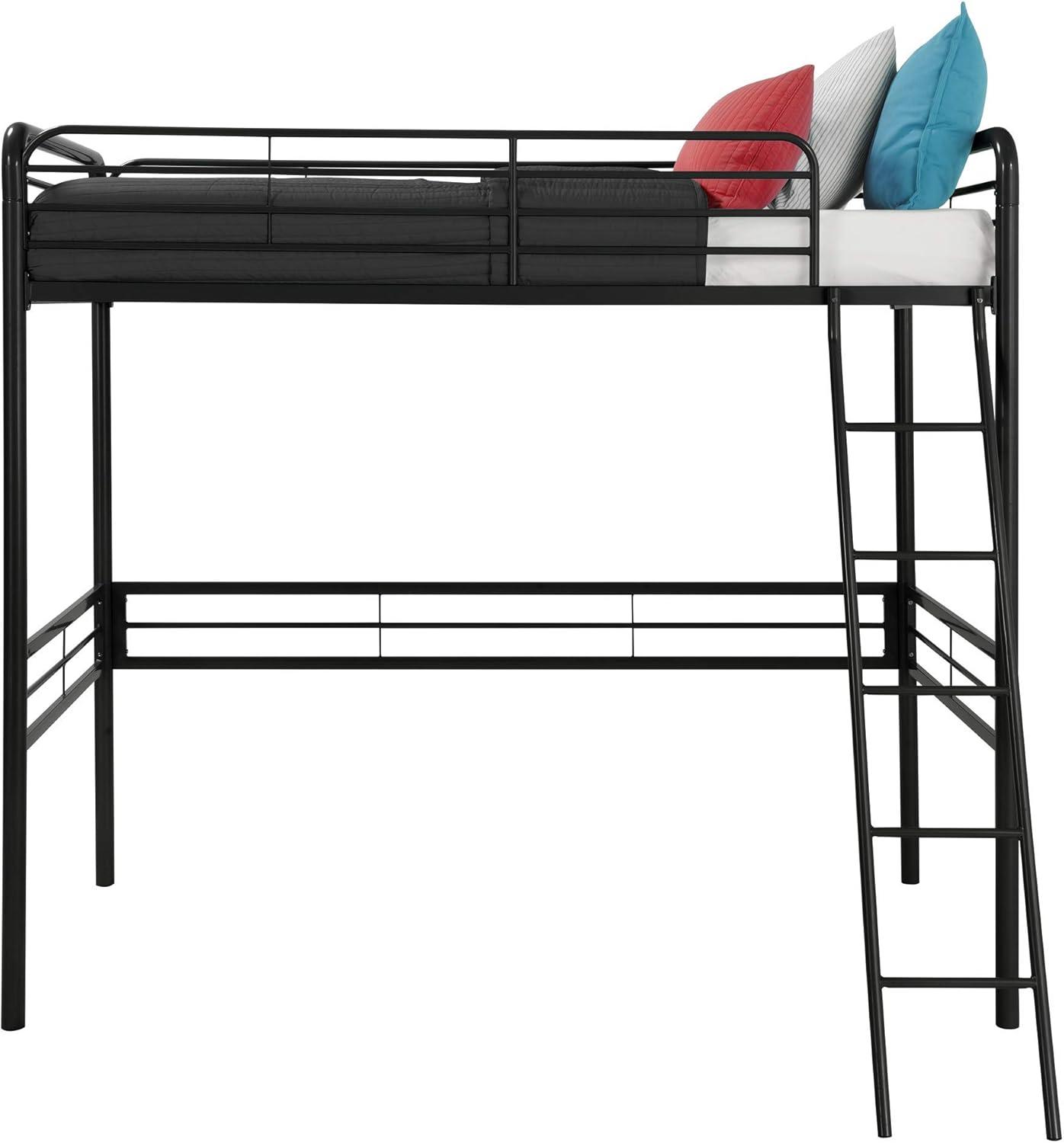 DHP Tommy Twin Metal Loft Bed