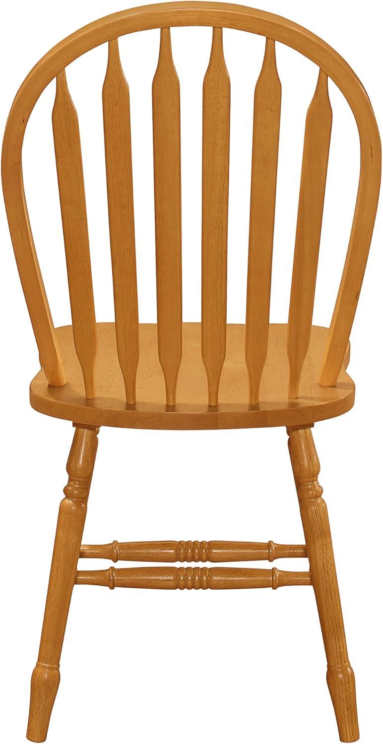 Besthom Solid Wood Windsor Arrowback Dining Chairs (Set of 2)