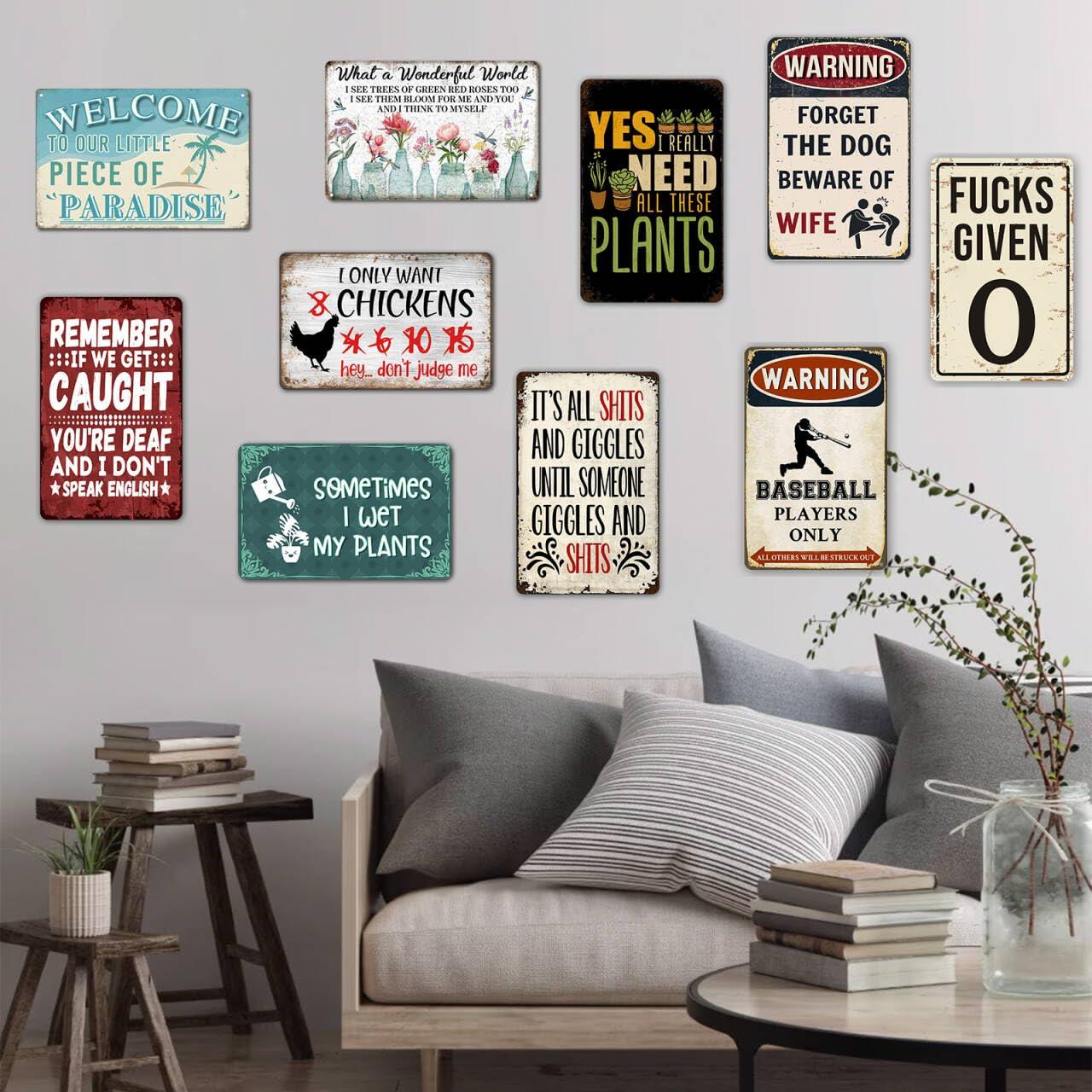 Upon Further Review I'm Going To Need Another Drink - 12" x 8" Funny Tin Football Sign, Man Cave Garage Home Sports Bar Pub Decor