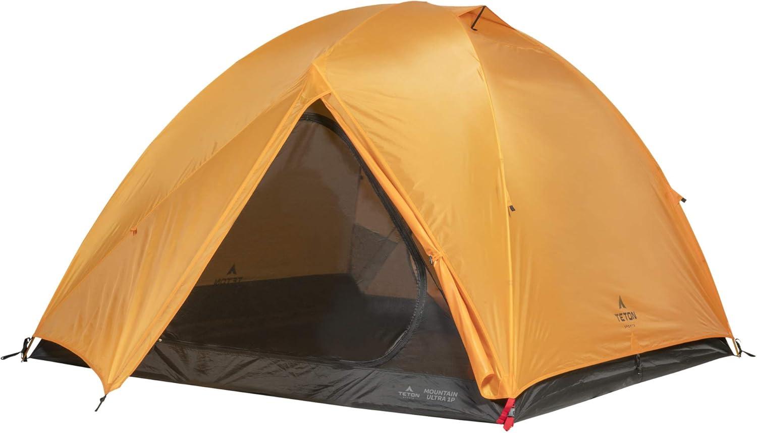 TETON Sports Mountain Ultra Tent; 3 Person Backpacking Dome Tent for Camping; Yellow (2007YL)