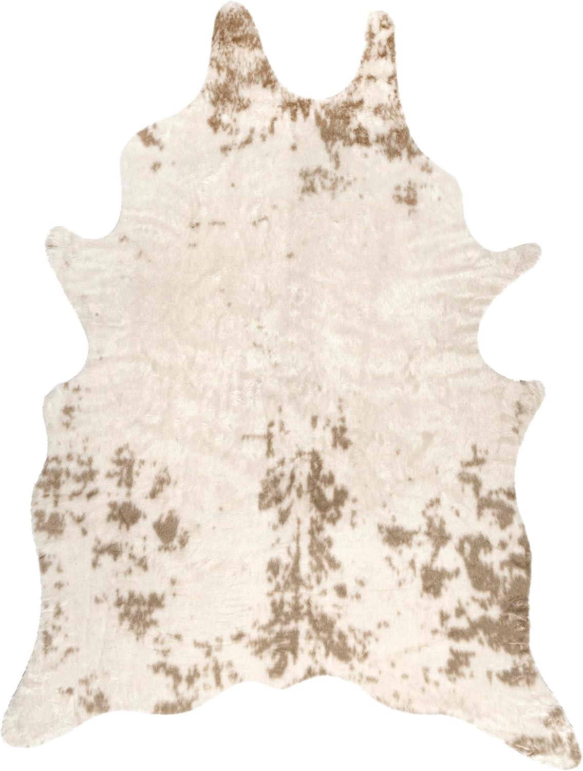 nuLOOM Marcia Machine Washable Faux Cowhide Area Rug