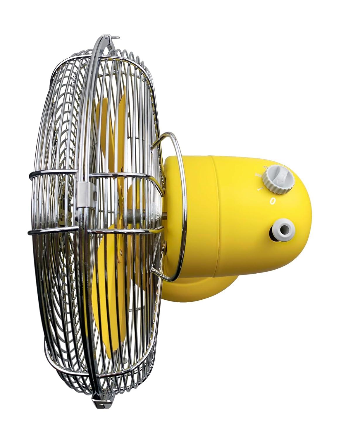 Good Housekeeping Good Housekeeping's All-Metal Retro 3-Speed 12" Oscillating Office Desk Table Fan (Multiple Finishes Available)