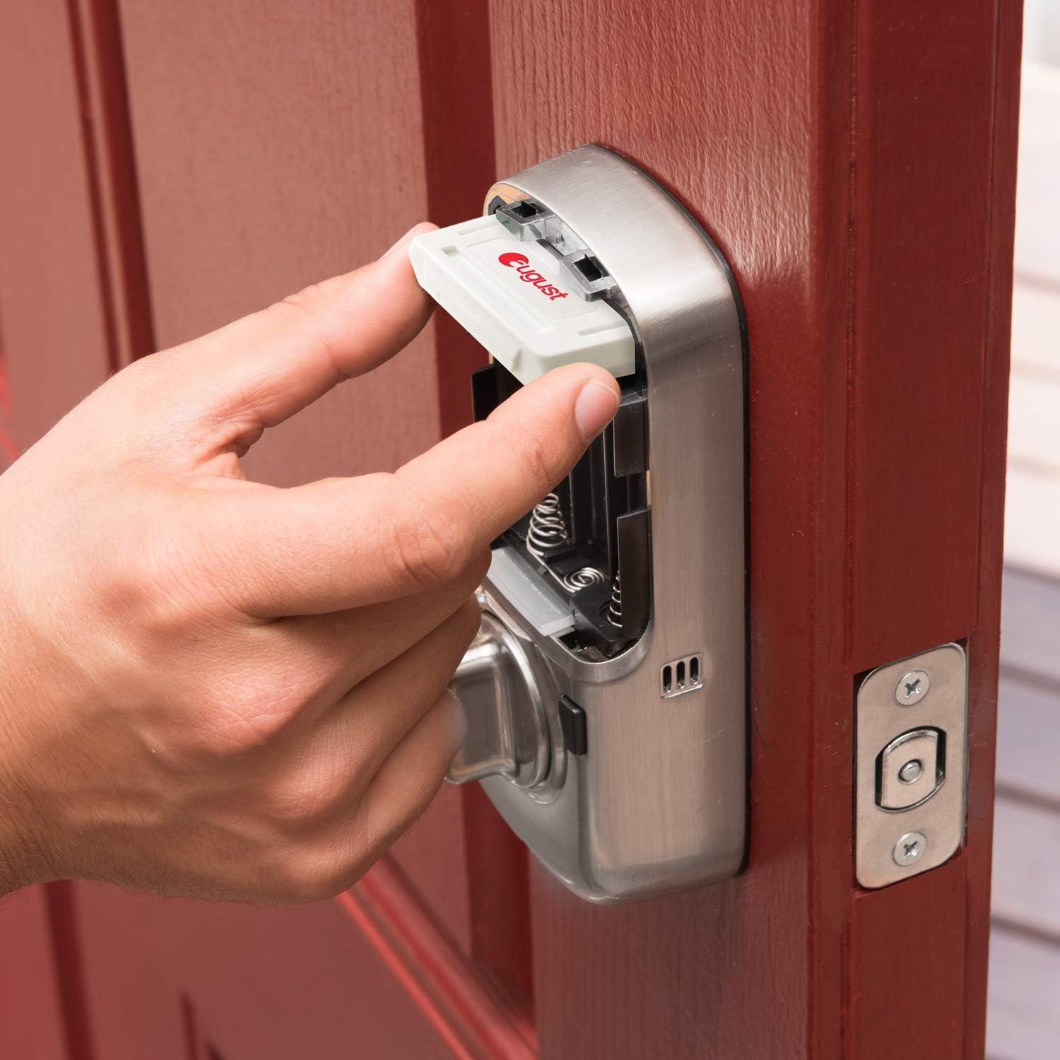 Handleset with Smart Deadbolt and Door Knob Rosette