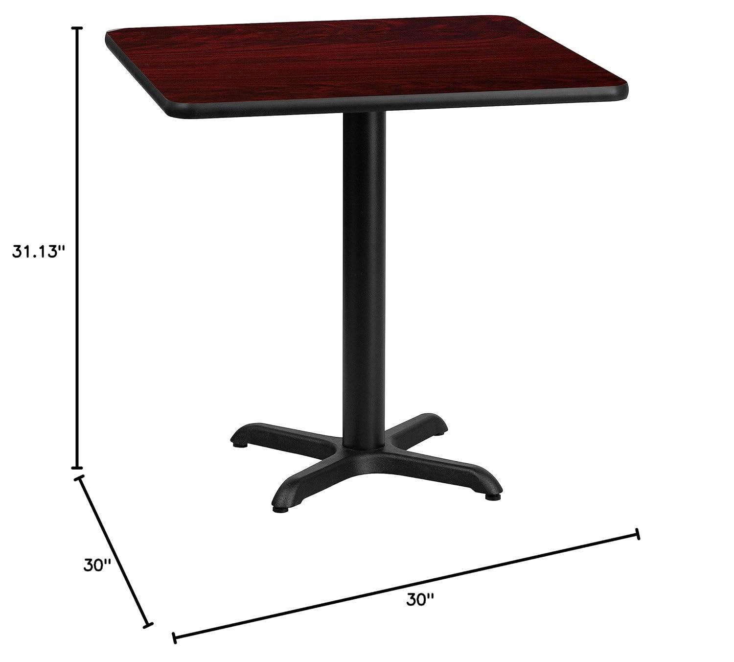 Flash Furniture Laminate Table Top with Table Height Base