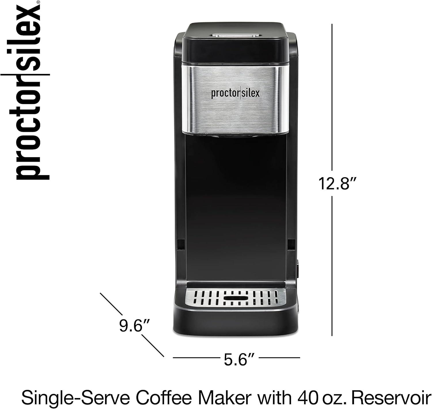 Single-Serve Coffee Maker With 40 Oz. Reservoir