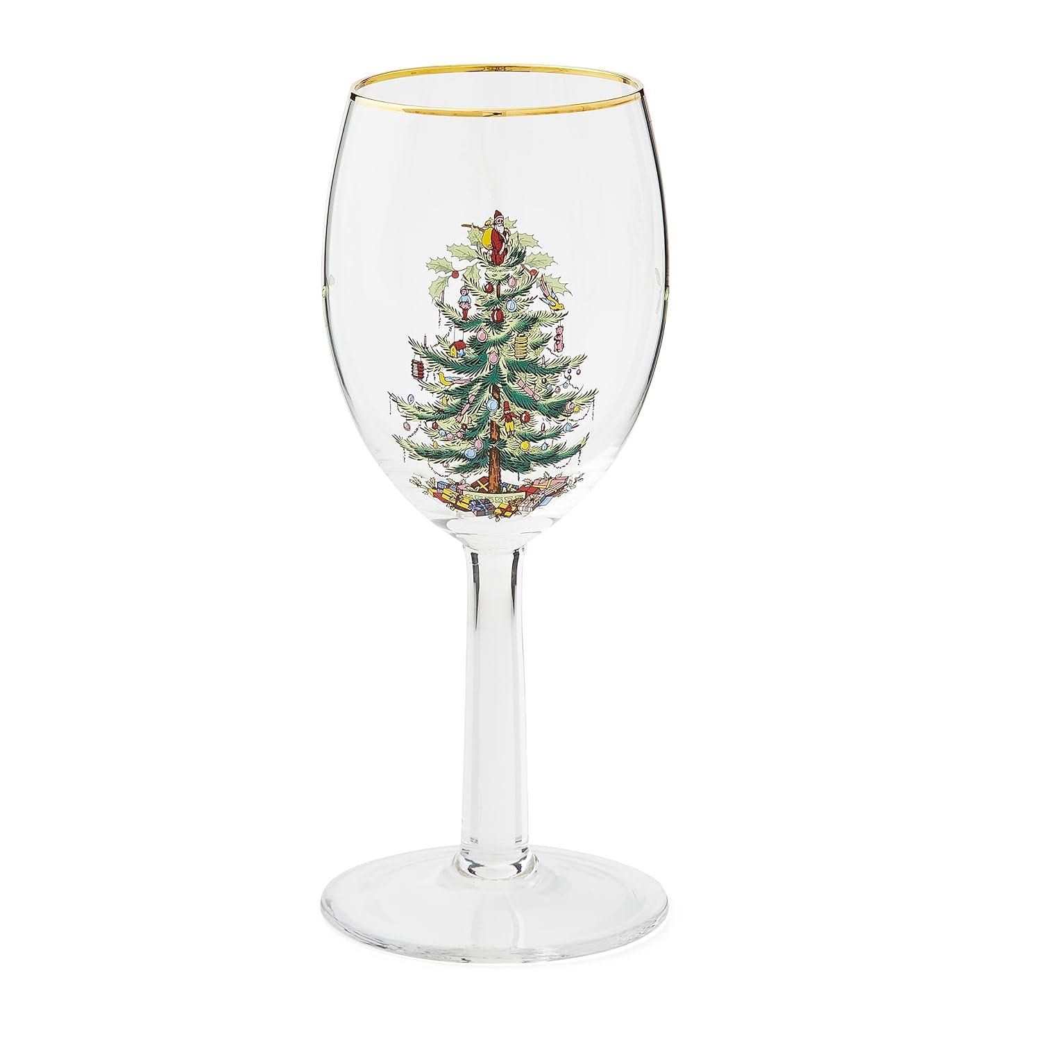 Spode Christmas Tree Wine Glasses (Set of 4)