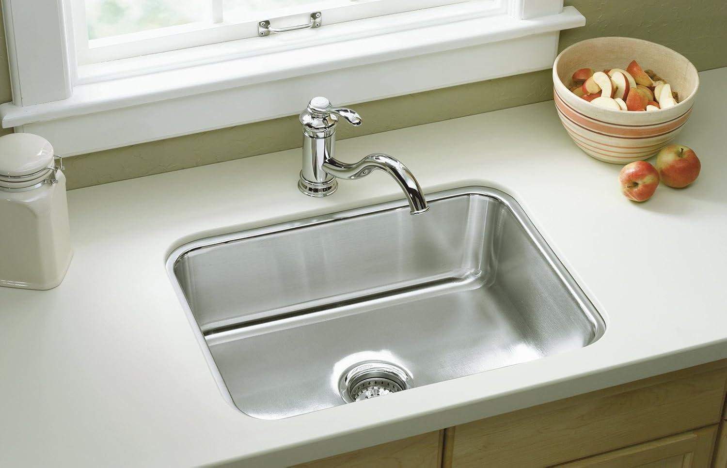 23.38'' L Undermount Single Bowl Stainless Steel Kitchen Sink