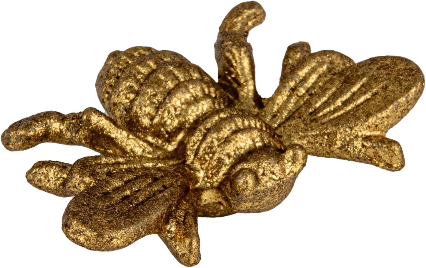 Creative Co-Op Six Pewter Bee Magnets on a Card (Set of 6 Pieces)