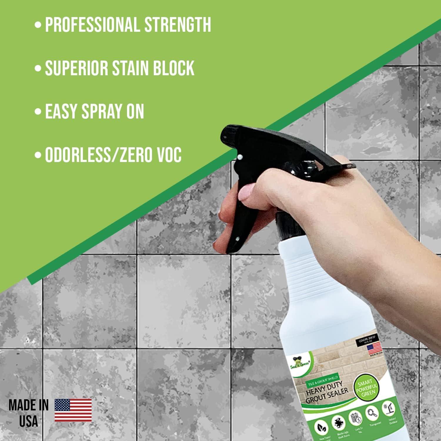 Seal It Green Grout, Granite, Stone, And Tile Sealer - Eco Friendly Deep Penetrating Protectant-No More Mold, Mildew Or Food Stains.