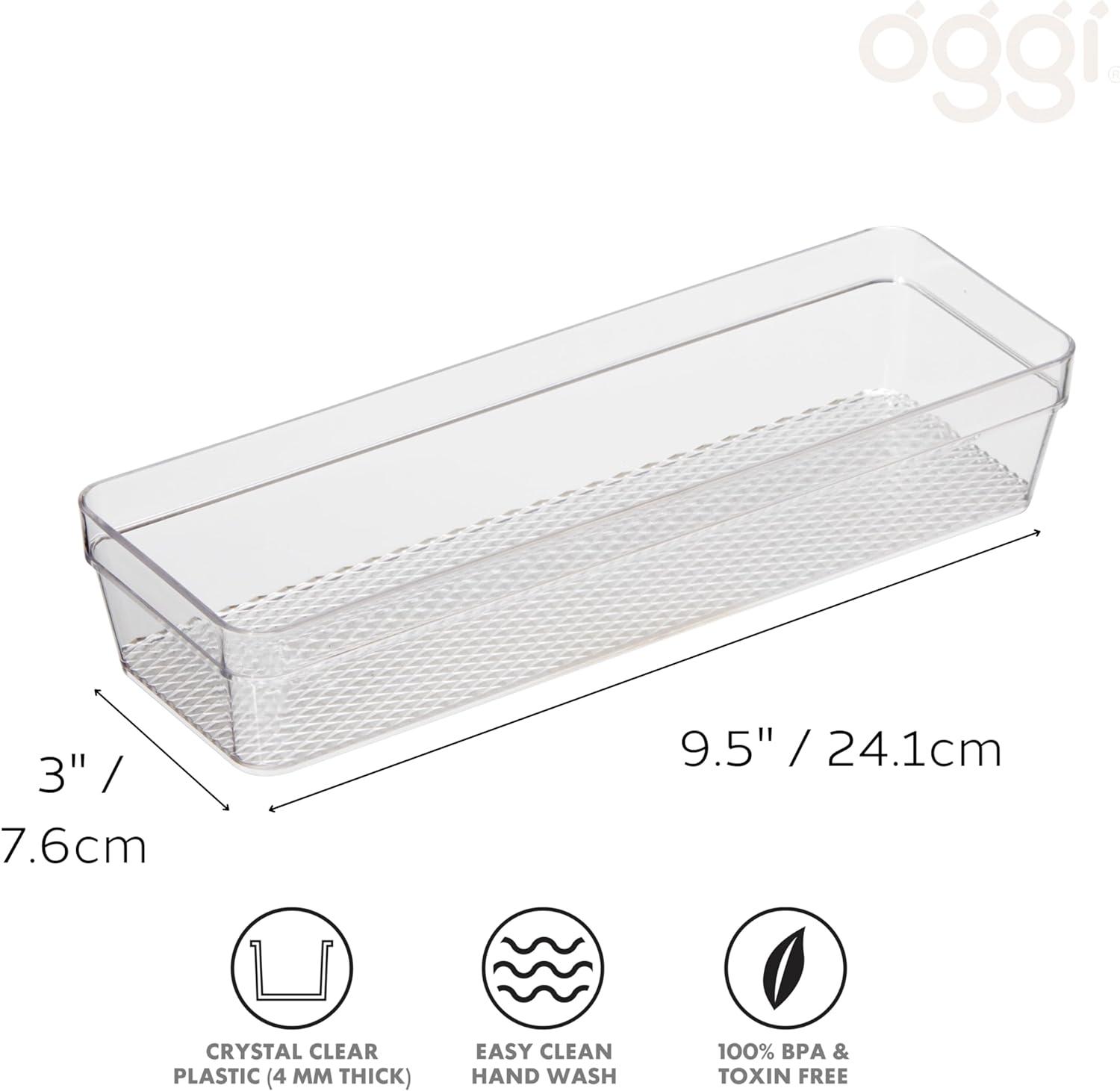 Clear Acrylic 9.5" Drawer Organizer Tray