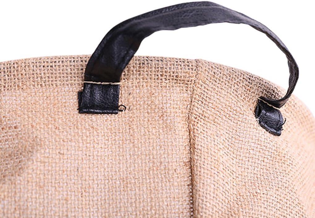 Pop-up Laundry Hampers Waterproof Cotton Linen Foldable Round Storage Bucket Organizer Dirty Clothes Shoes Basket Holder Baby's Toys Collection Box Closet Bin+3 Handles "SOCKS" Print