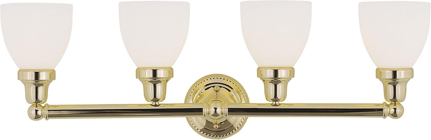 Livex Lighting Classic 4 - Light Vanity in  Polished Brass