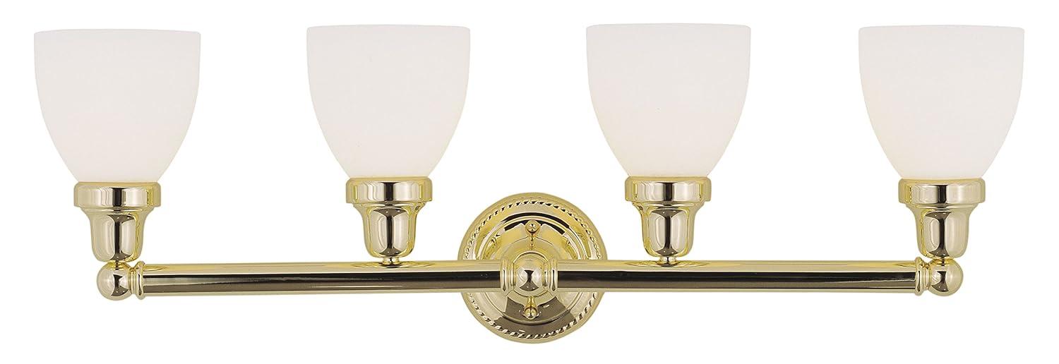 Livex Lighting Classic 4 - Light Vanity in  Polished Brass