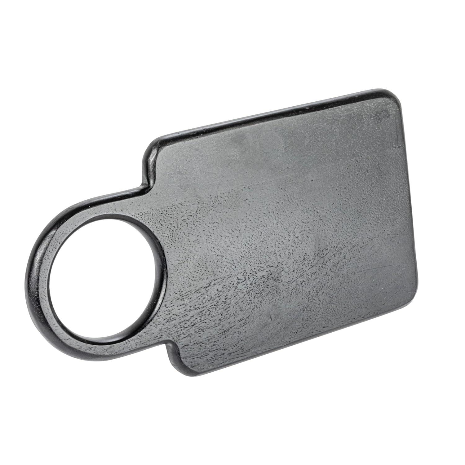 Creative Co-Op Mango Wood Cutting Board with Round Handle